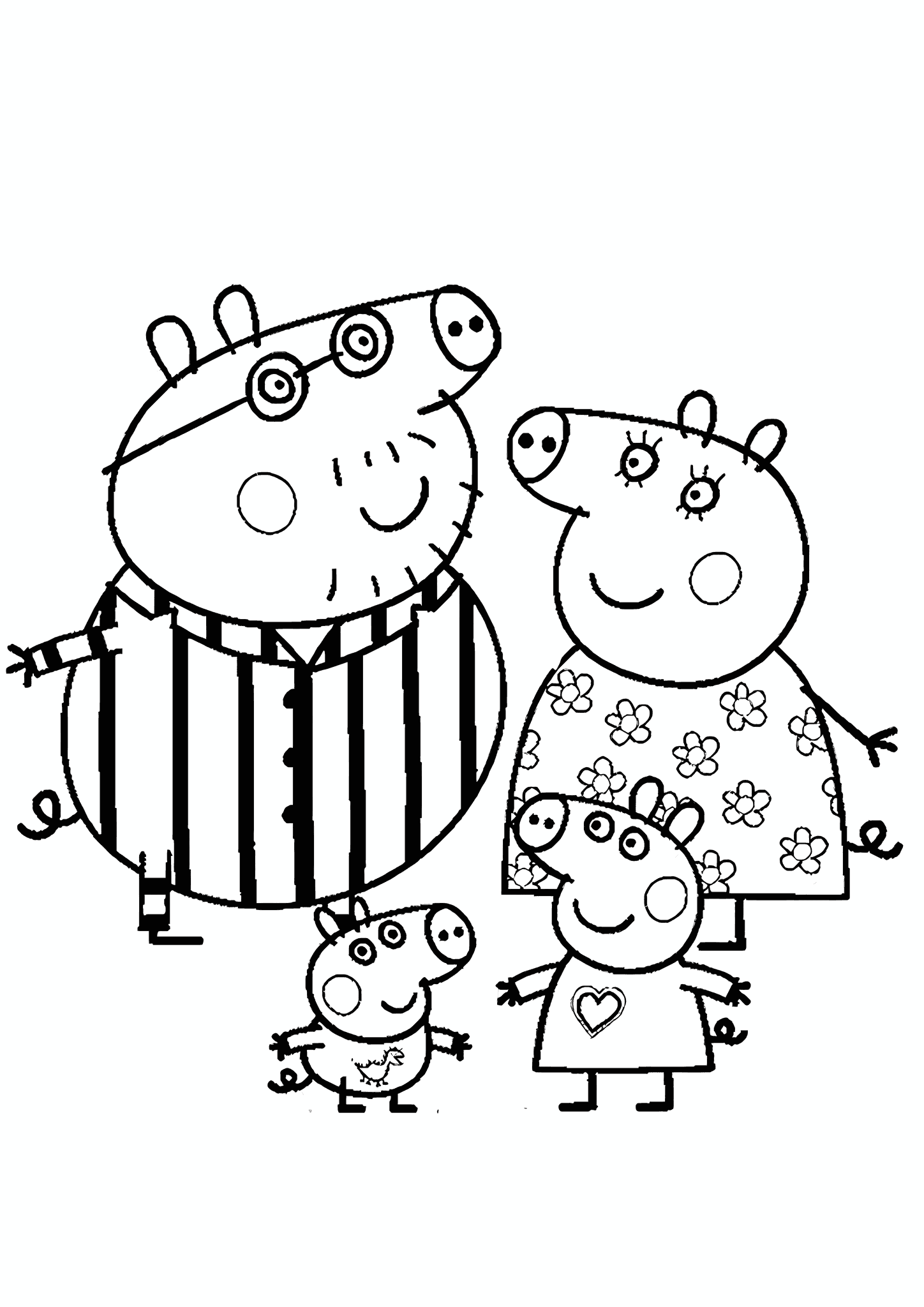 Peppa Pig: Piggy Family in Pajamas
