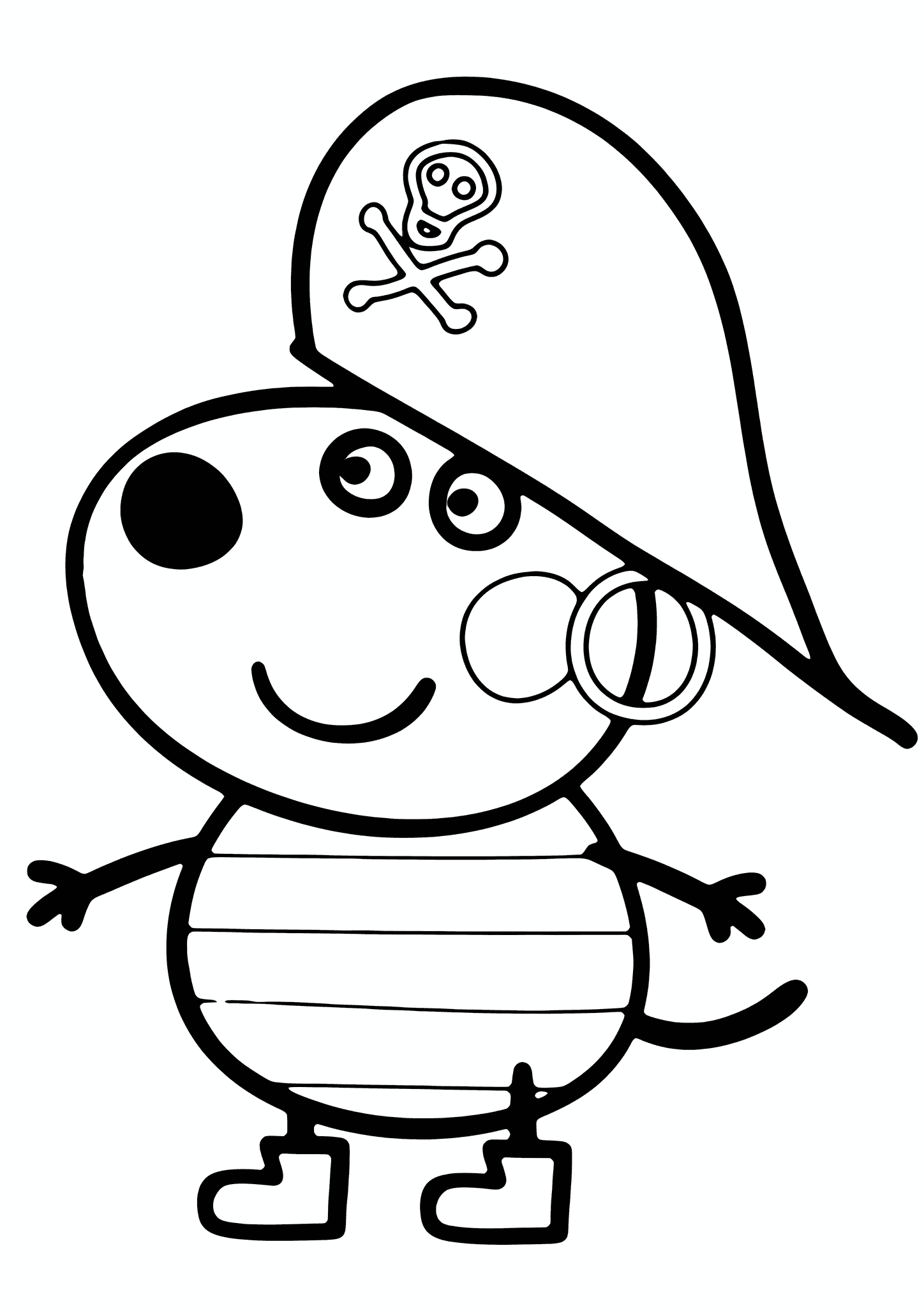 Peppa Pig: Danny Dog in a Pirate Costume