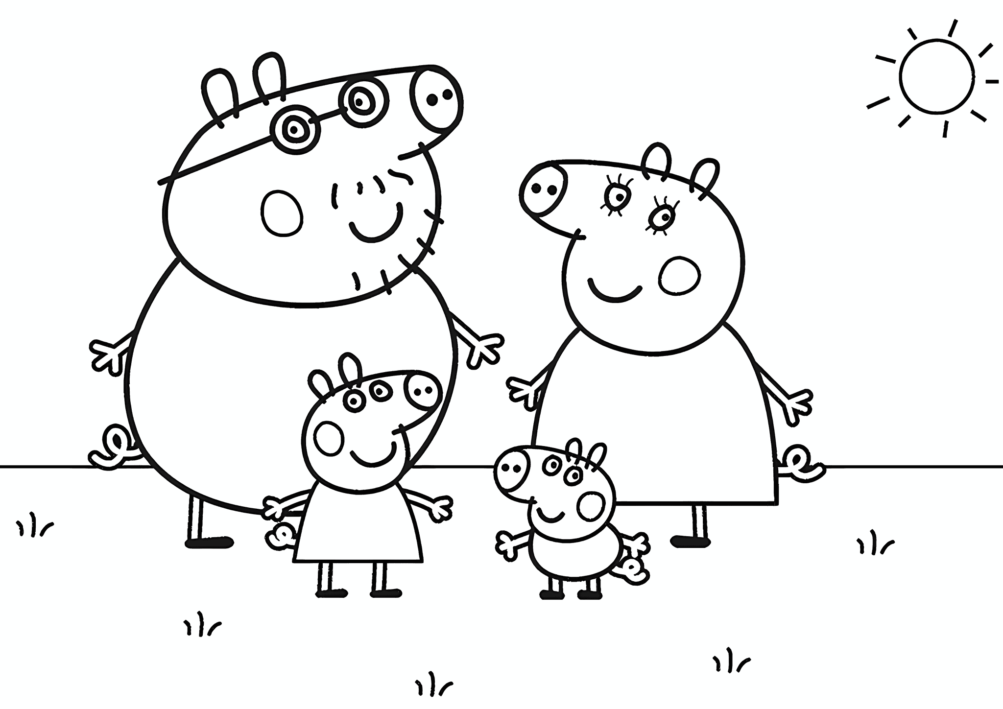 Peppa’s Family on a Walk