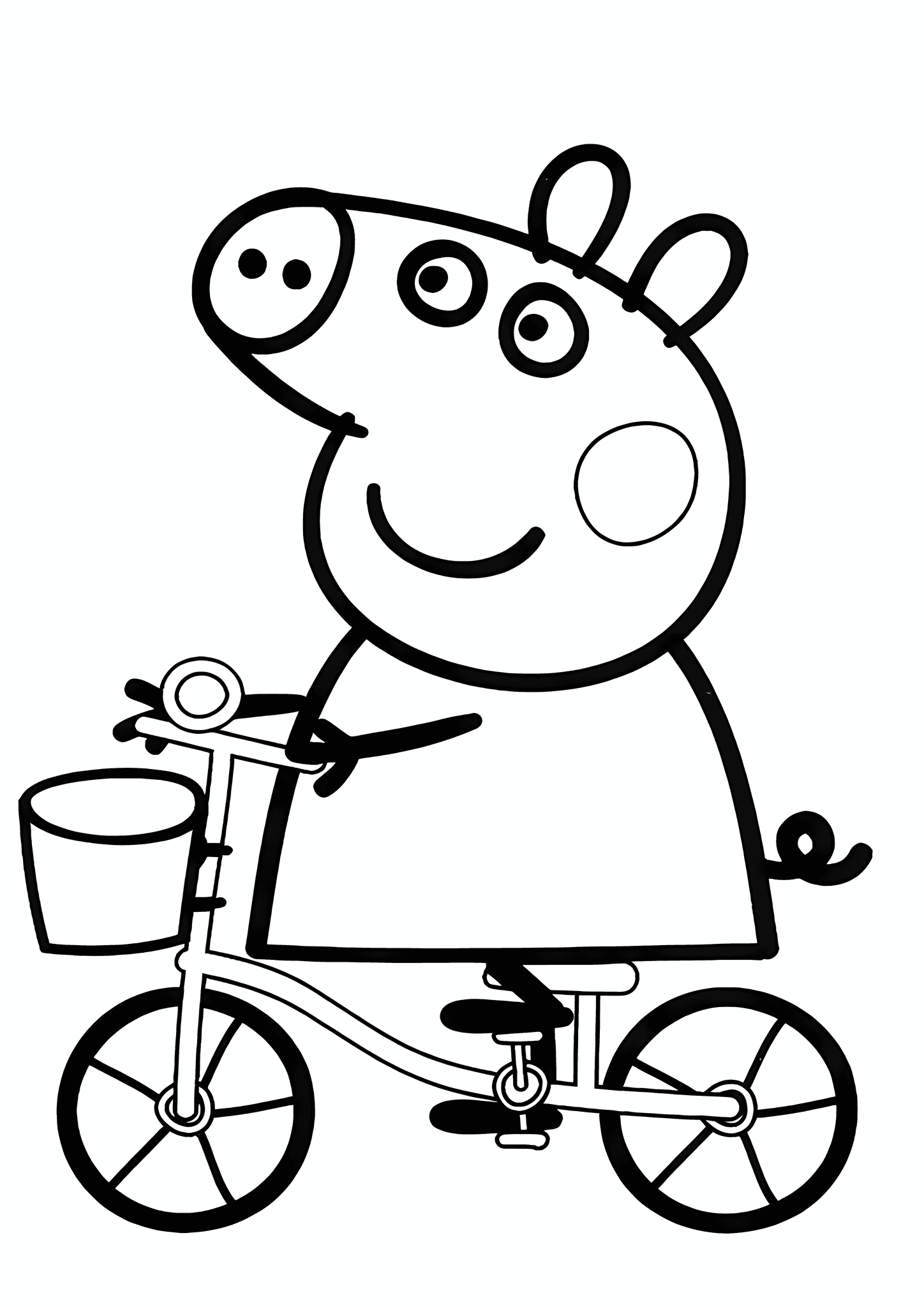 Peppa Pig on a Bike
