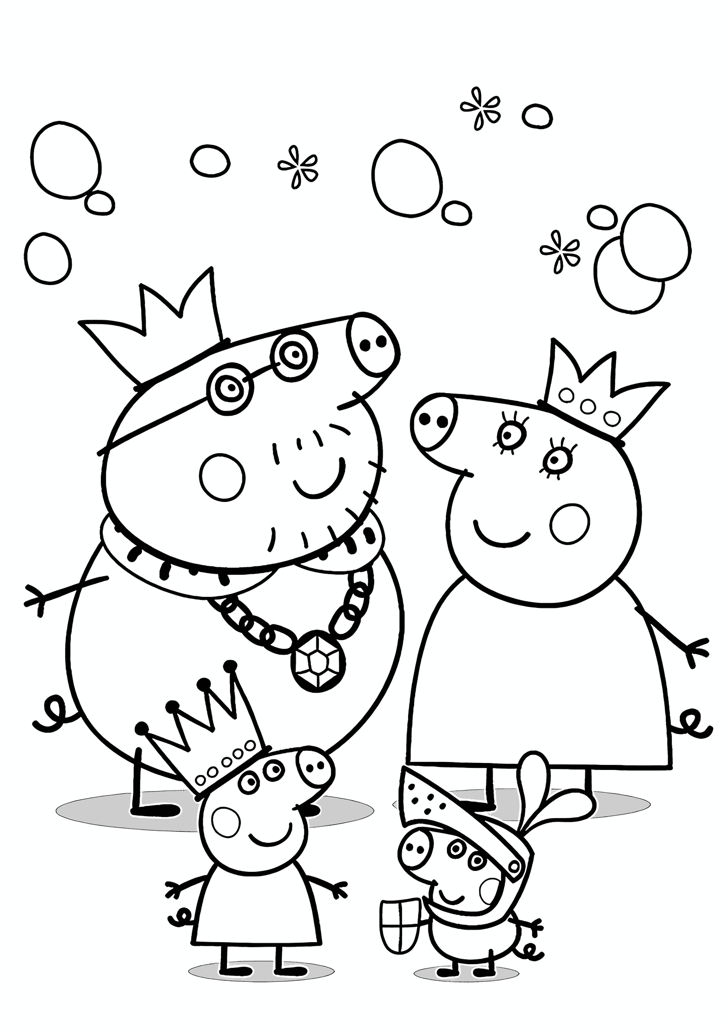 Peppa Pig Family in Costumes