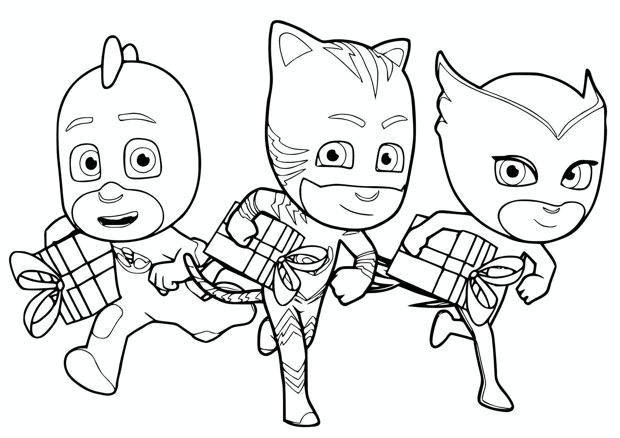 Pj Masks with Presents