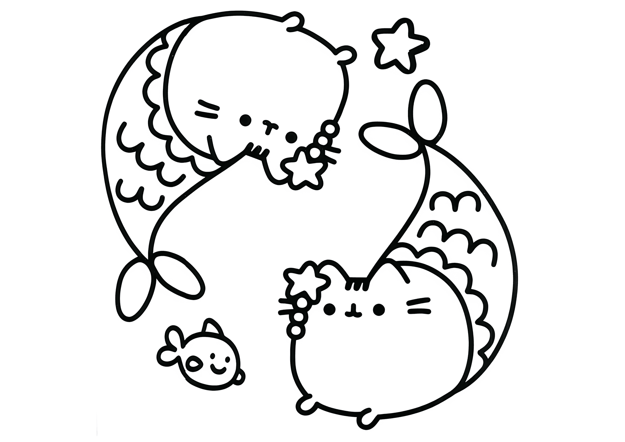 Pusheen: Yin and Yang