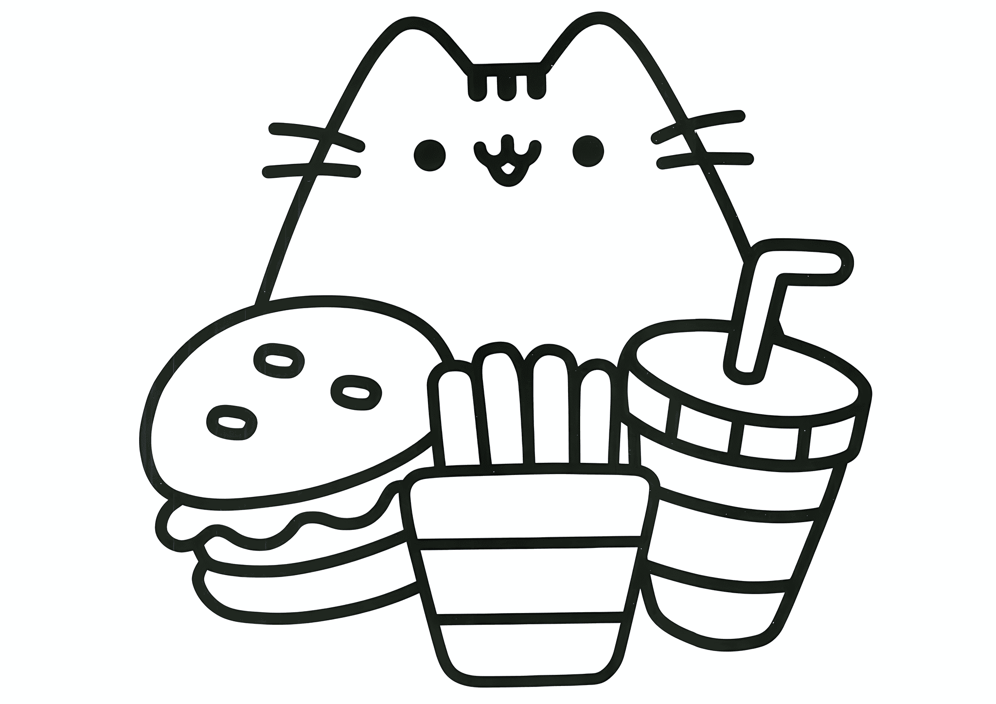 Pusheen: Fast Food for Pusheen Cat