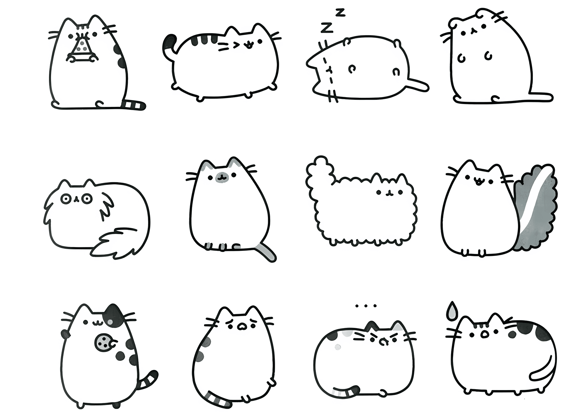 Set of Cats Pusheen