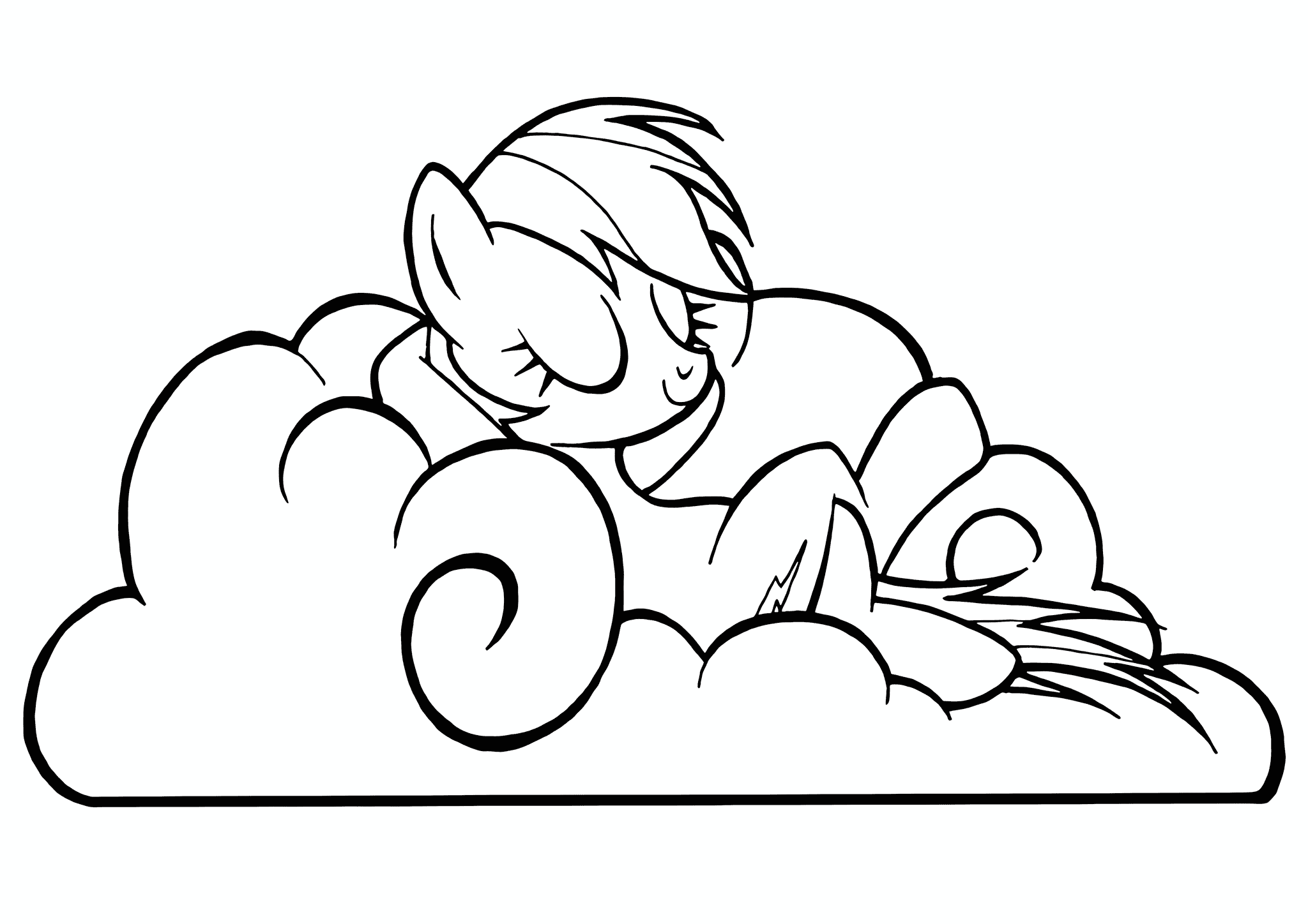 Rainbow Dash: Rest on a Cloud