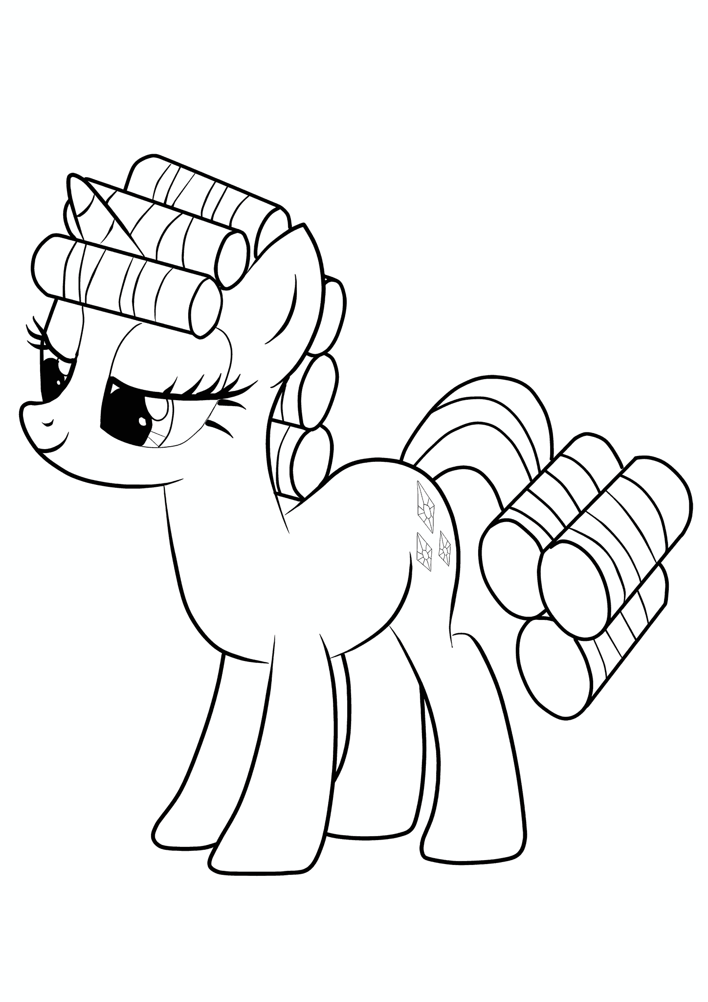 Rarity (MLP) Curls Her Curls