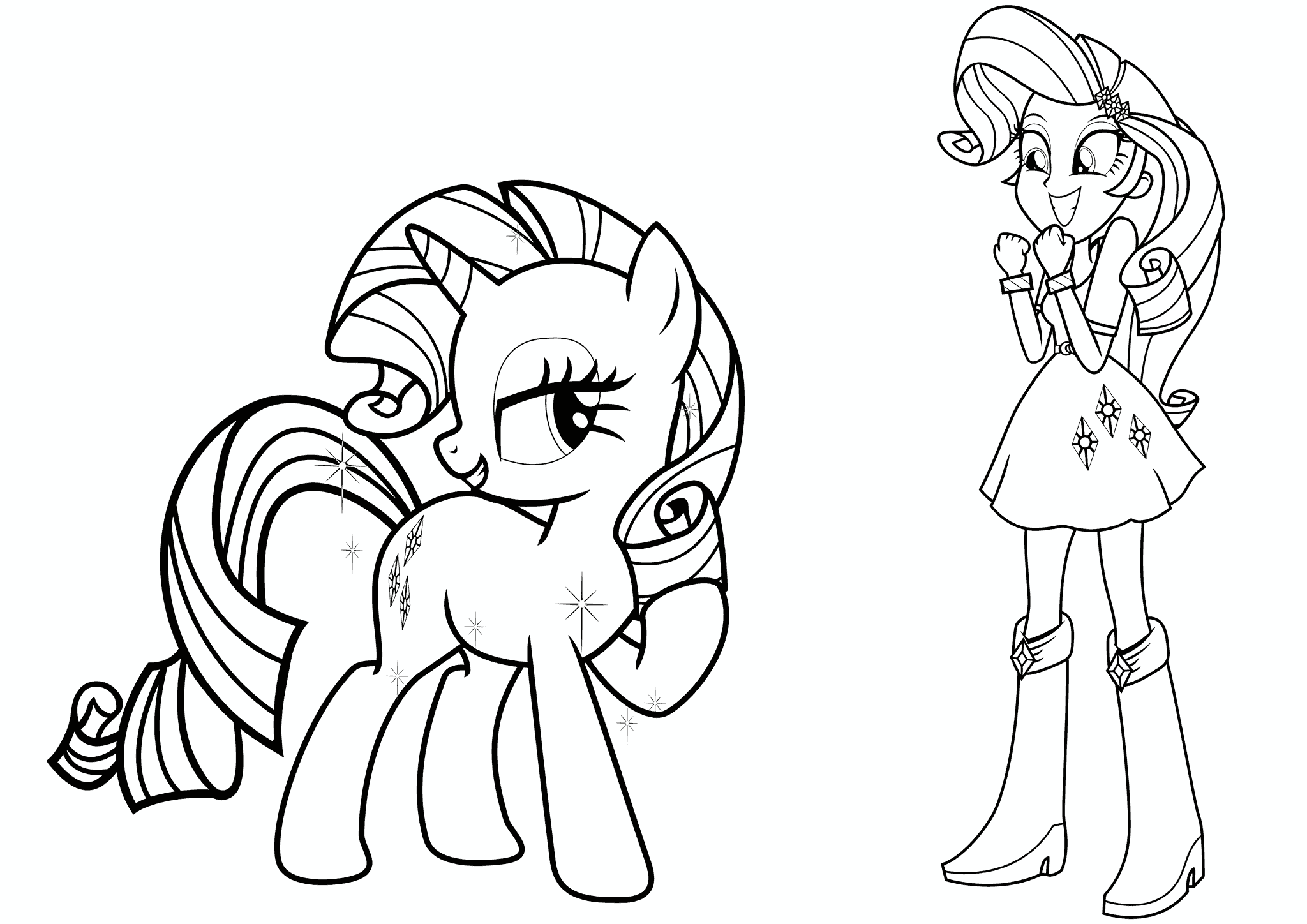 Two Incarnations of Rarity (MLP)