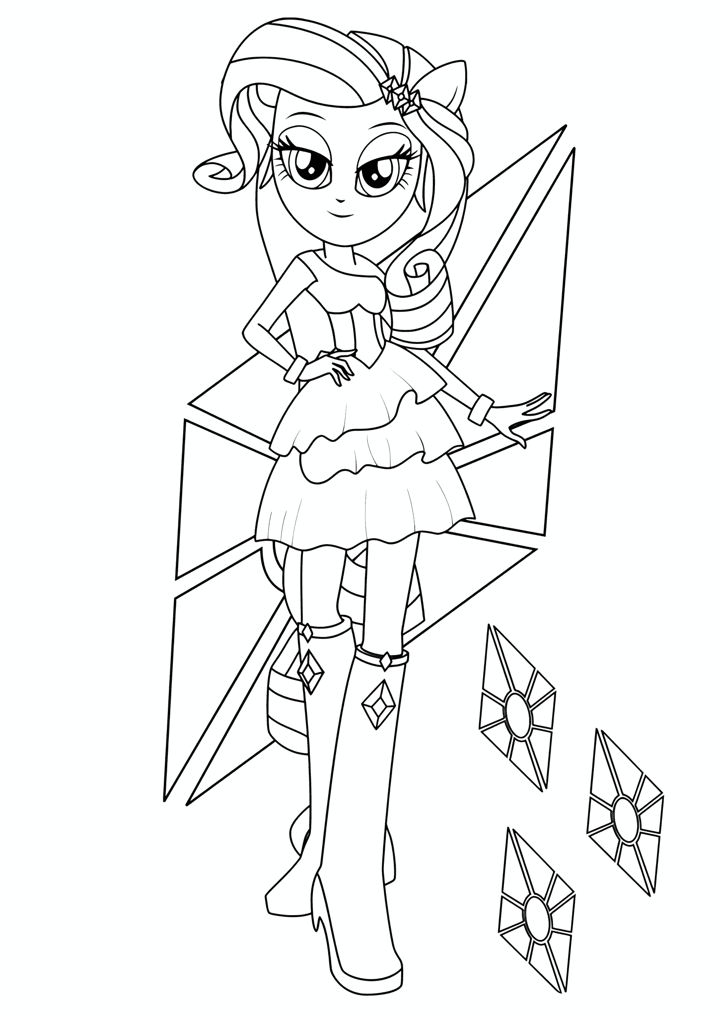 Rarity (MLP) Girls of Equestria