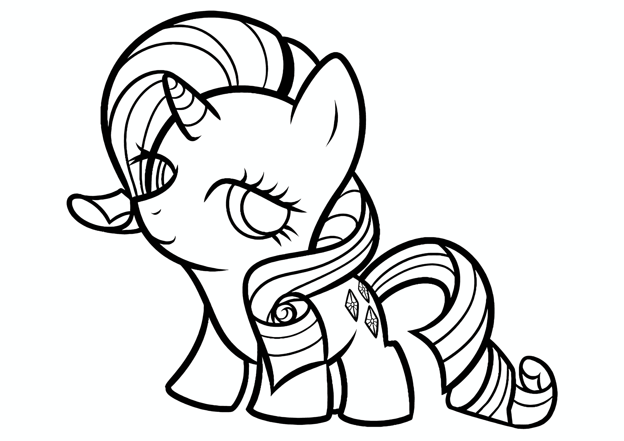 Rarity (MLP) Chibi Style