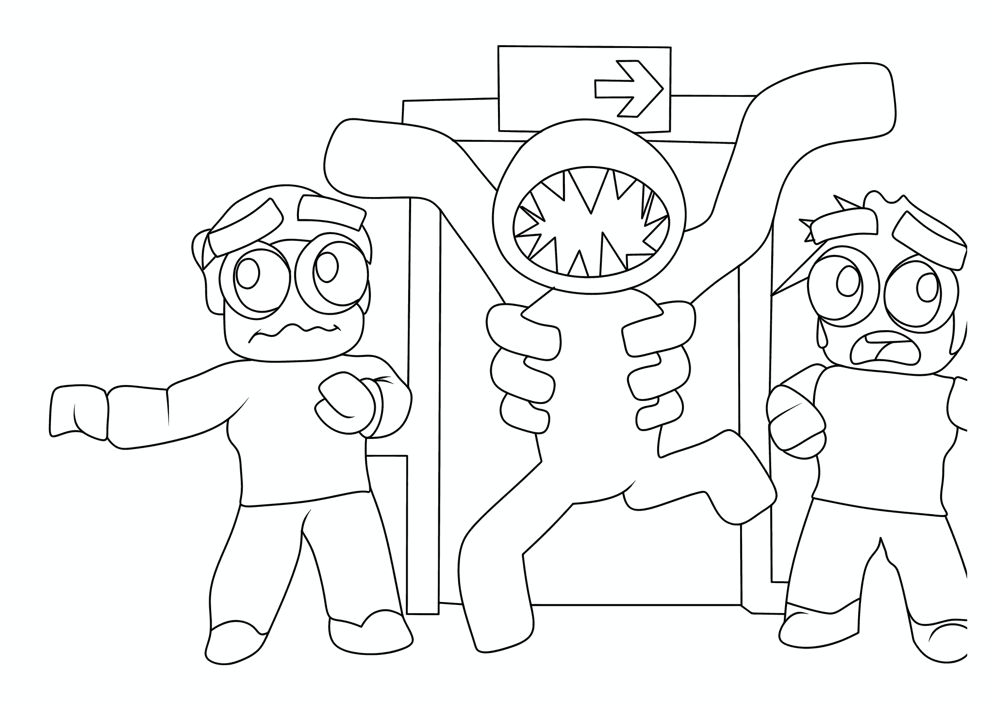 Doors (Roblox): Figure Runs Out the Door