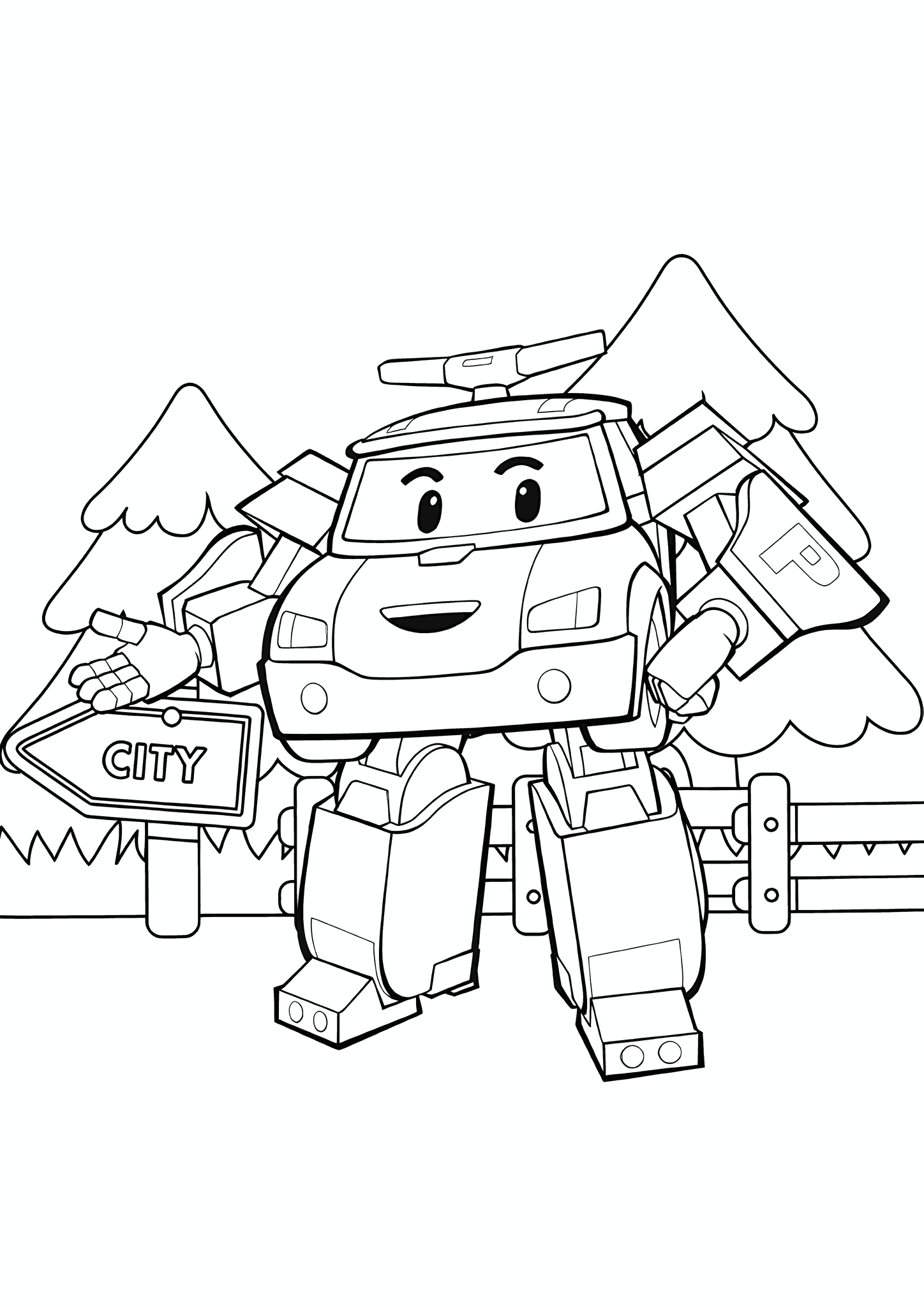 Robocar Poli: Paulie Police Car Invites to Town