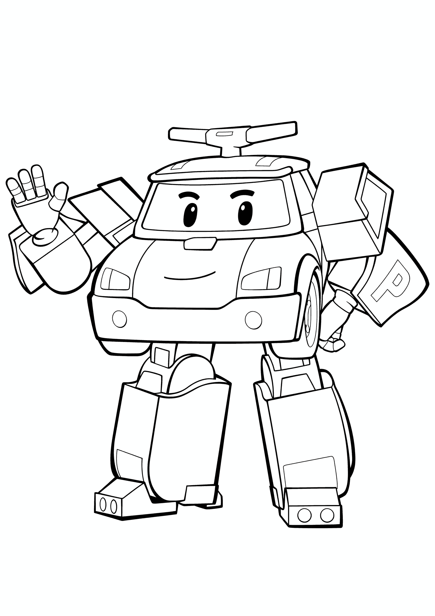 Robocar Poli Greets Viewers