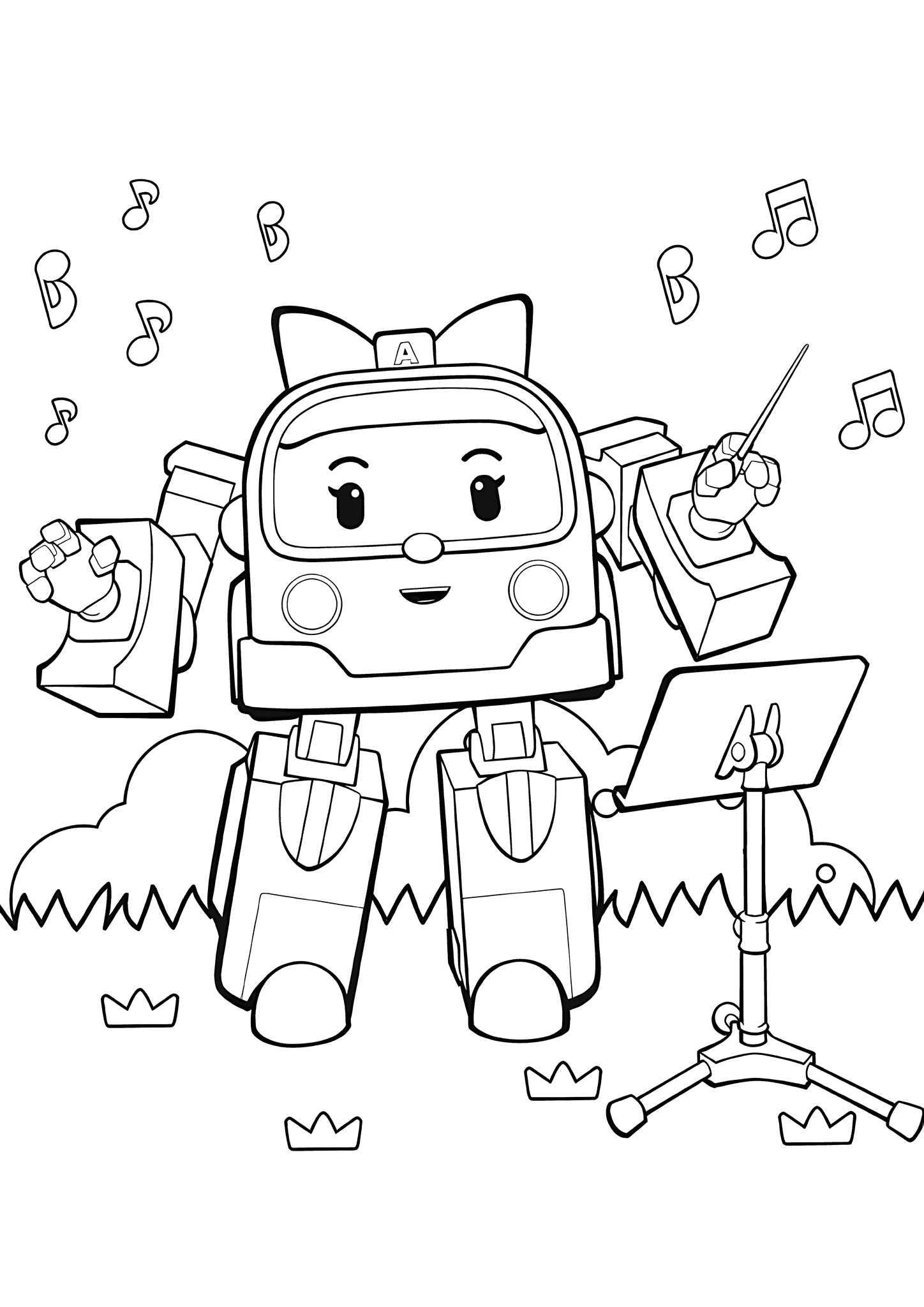 Robocar Poli: Amber Conducts the Orchestra