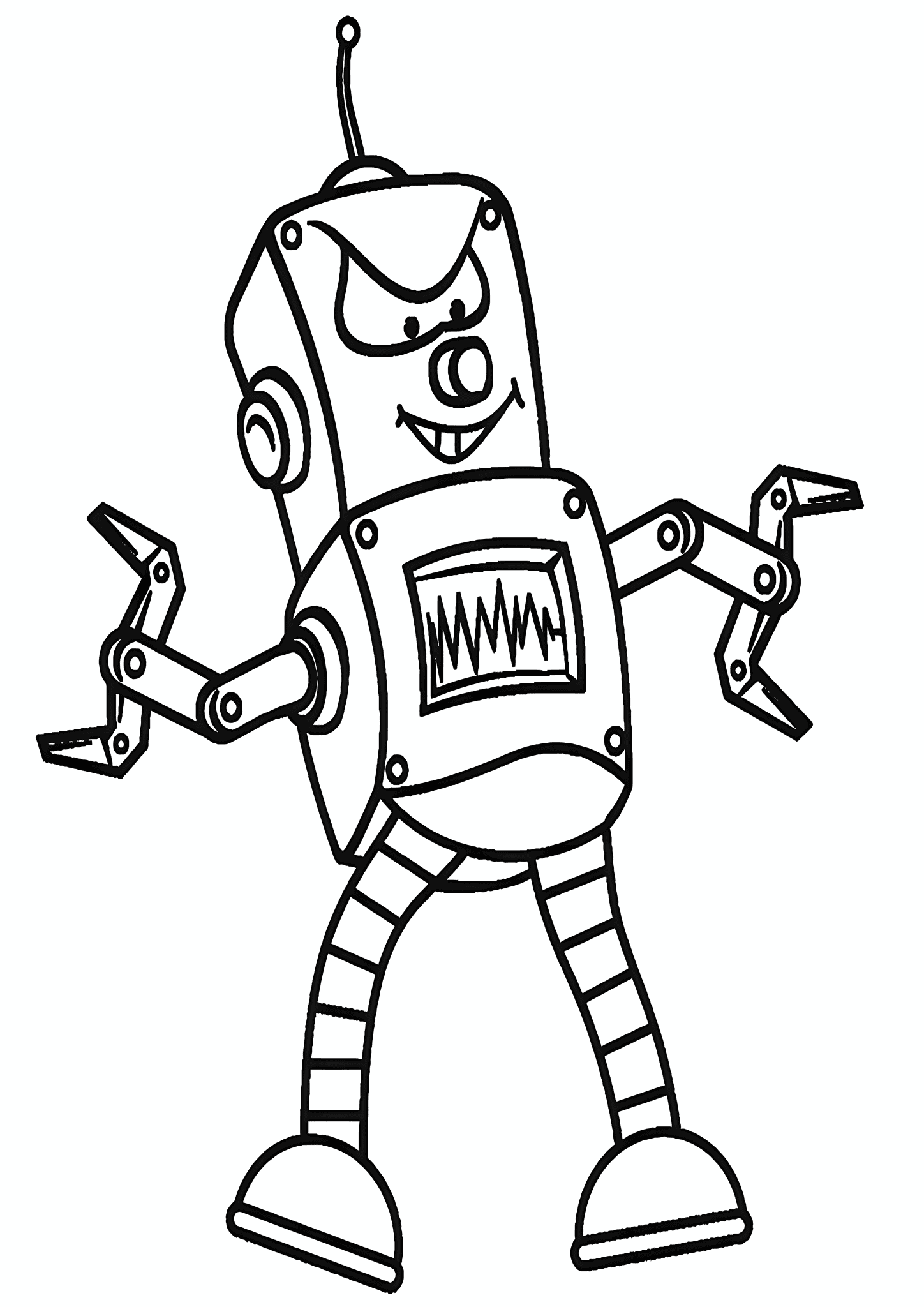 Robot Smirking Robot