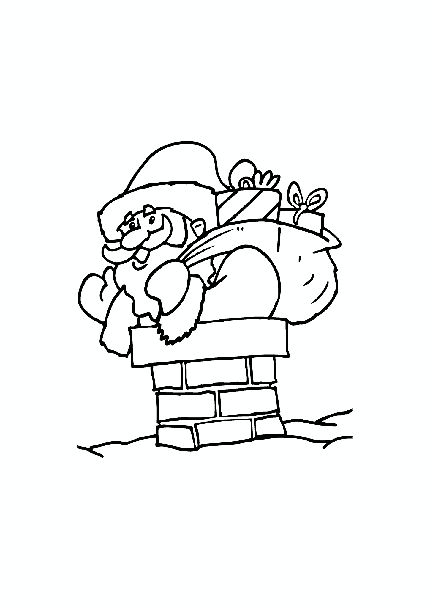 Santa Claus in a Pipe