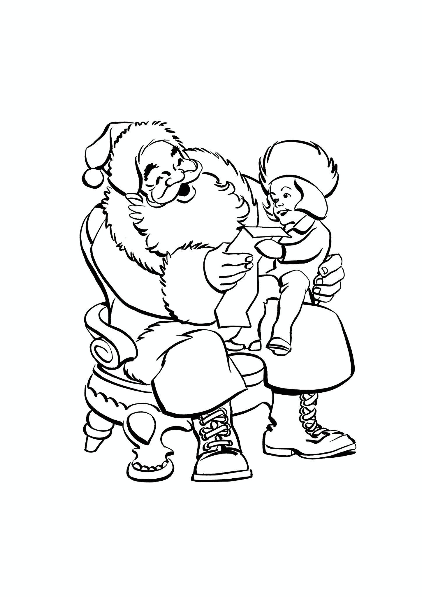 Santa Claus with a Child
