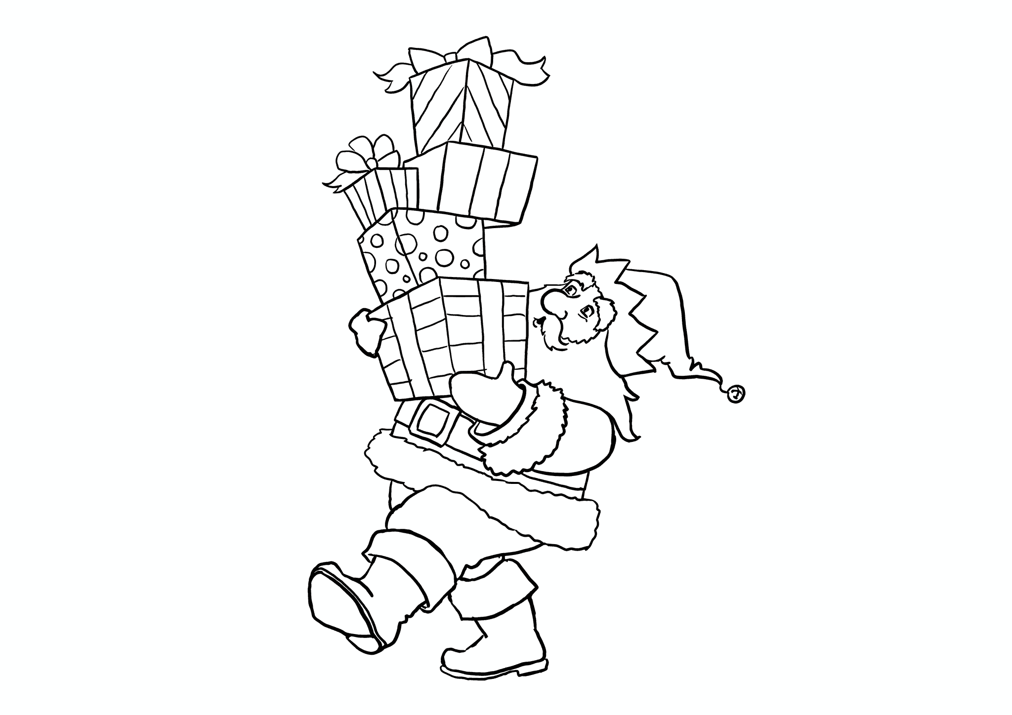 Santa Claus and the Mountain of Gifts