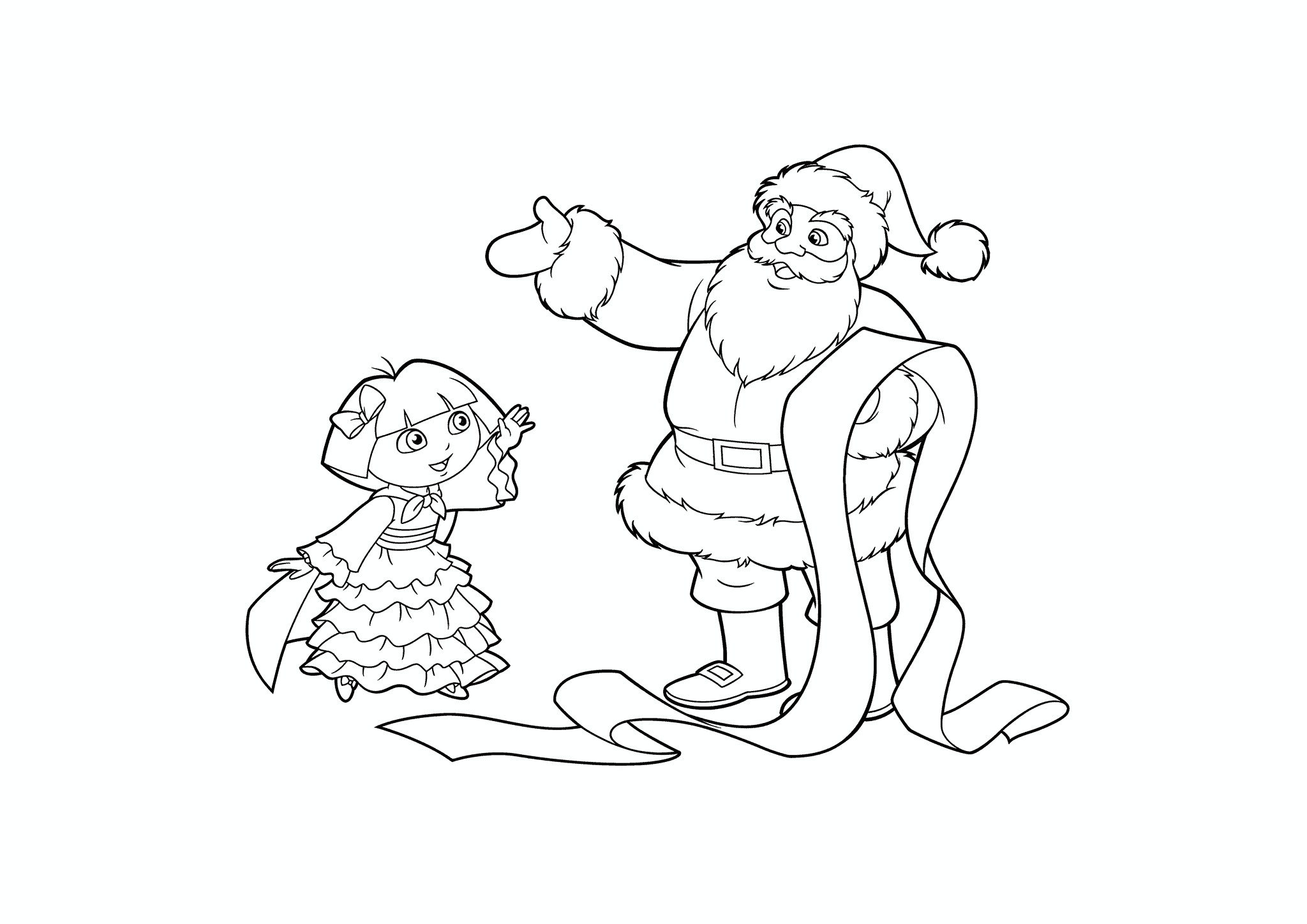 Dasha the Traveler and Santa Claus