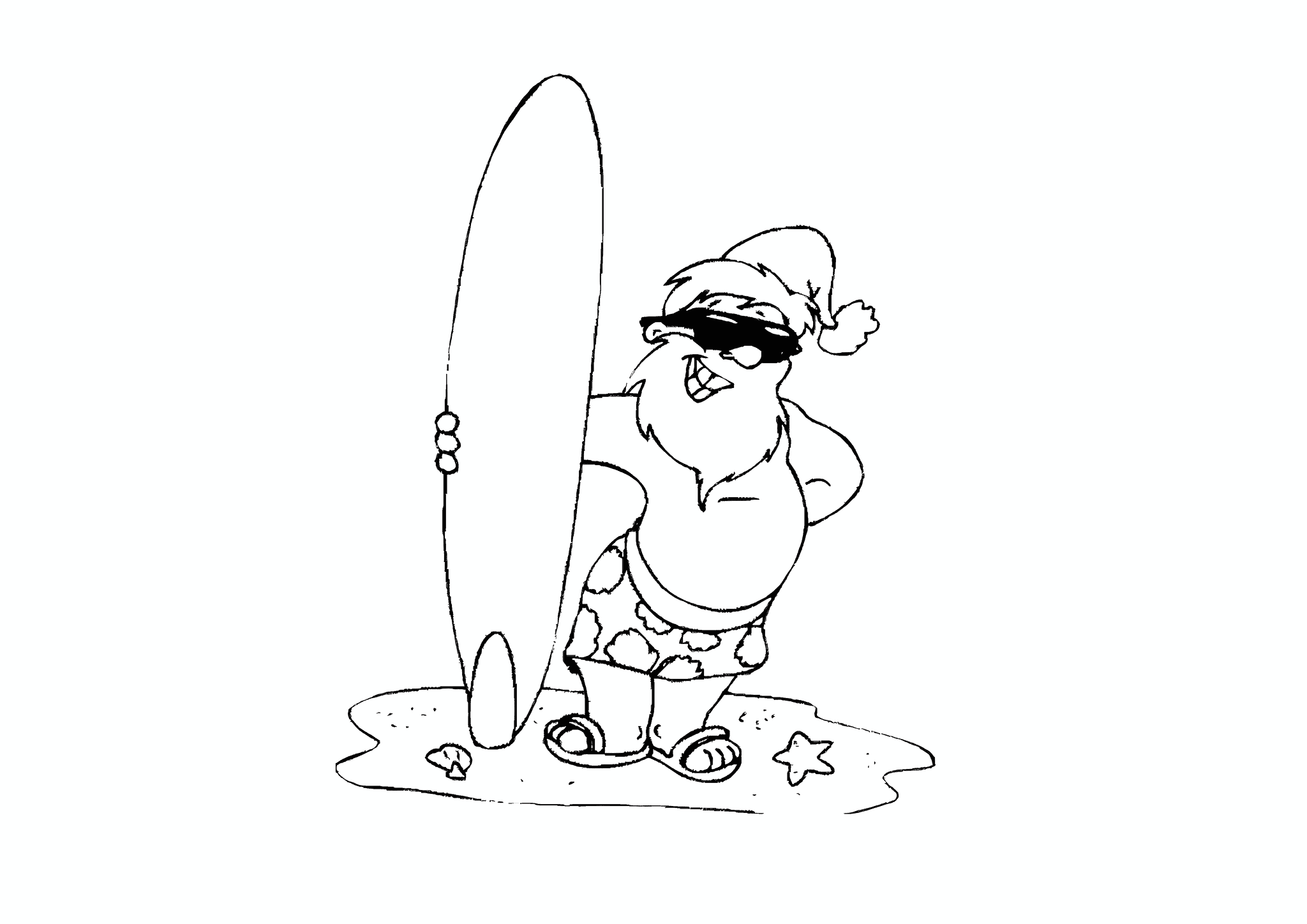 Santa on Vacation