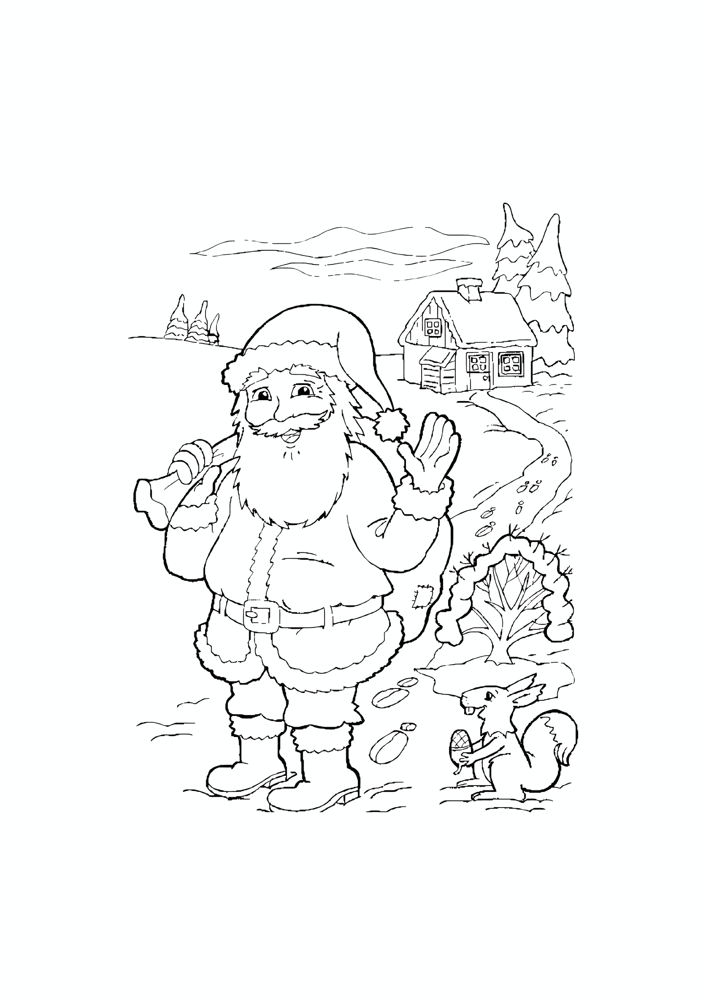 Santa Claus and the Squirrel
