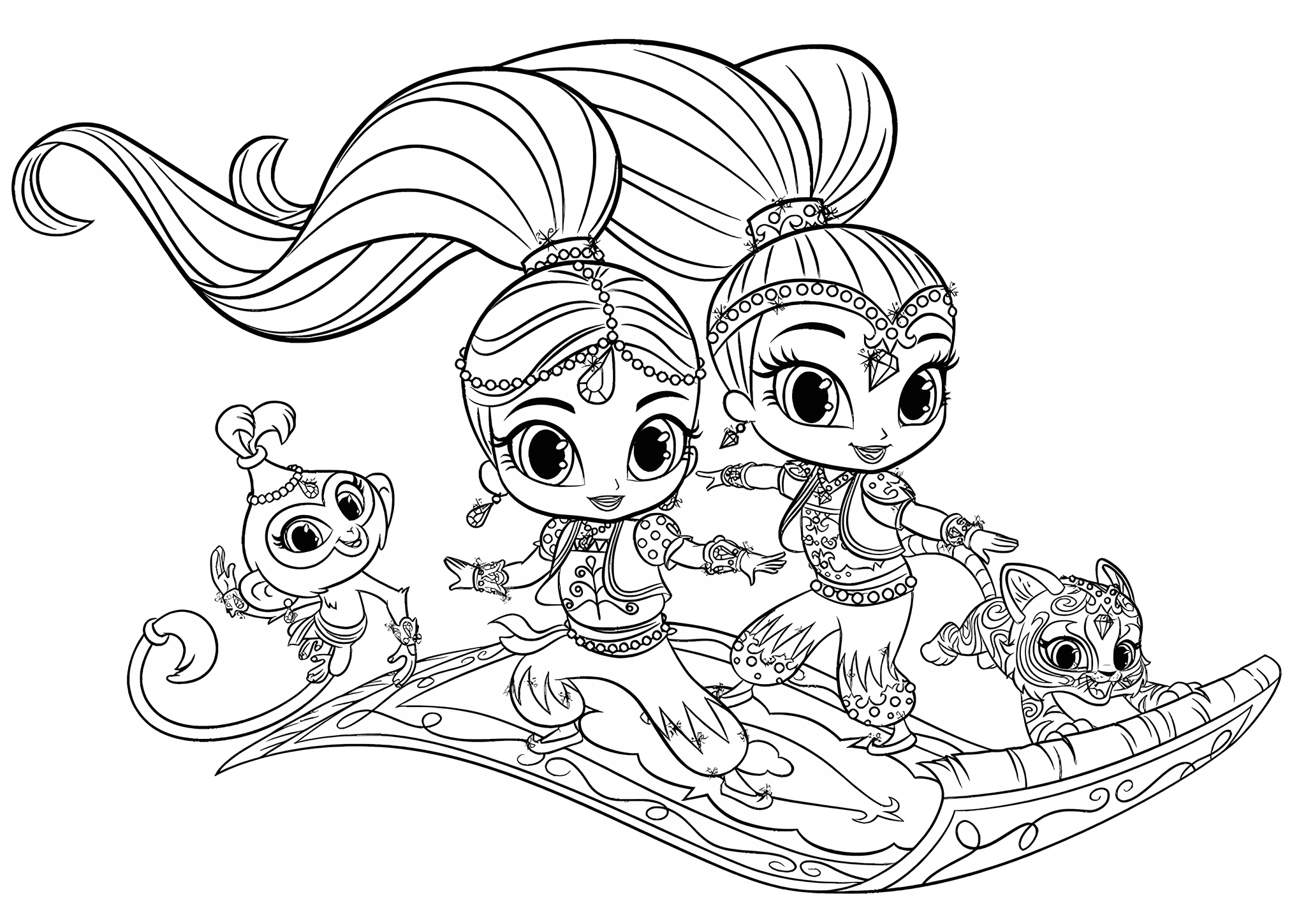 Shimmer and Shine: Flying on a Magic Carpet