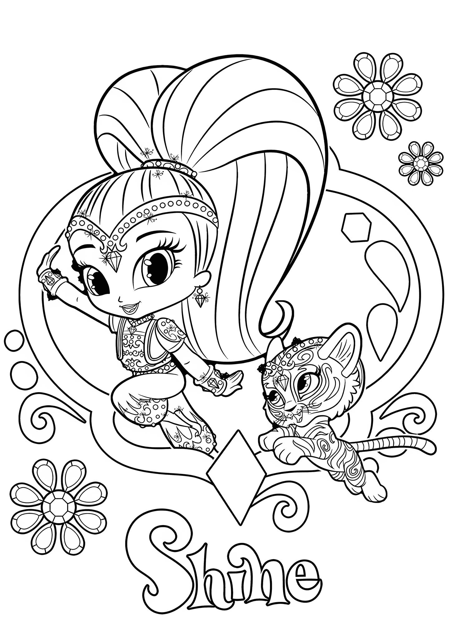 Shimmer and Shine: Shine with a Tiger Cub