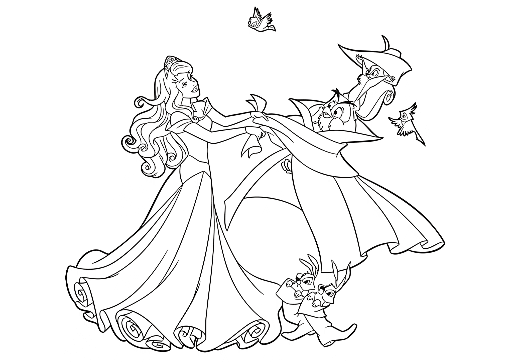 Sleeping Beauty: Aurora Dancing with Animals