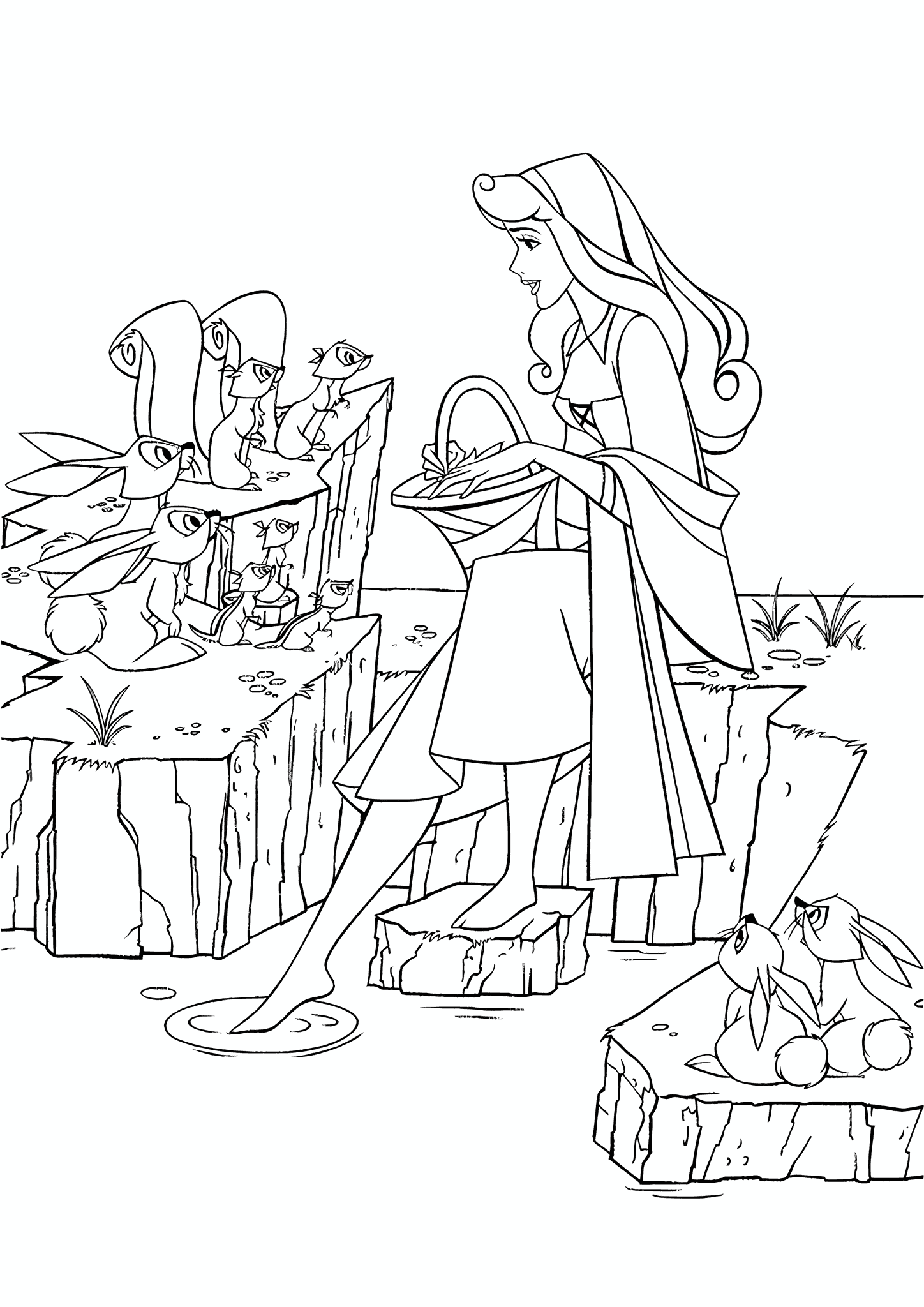 Sleeping Beauty: Princess Treats Squirrels