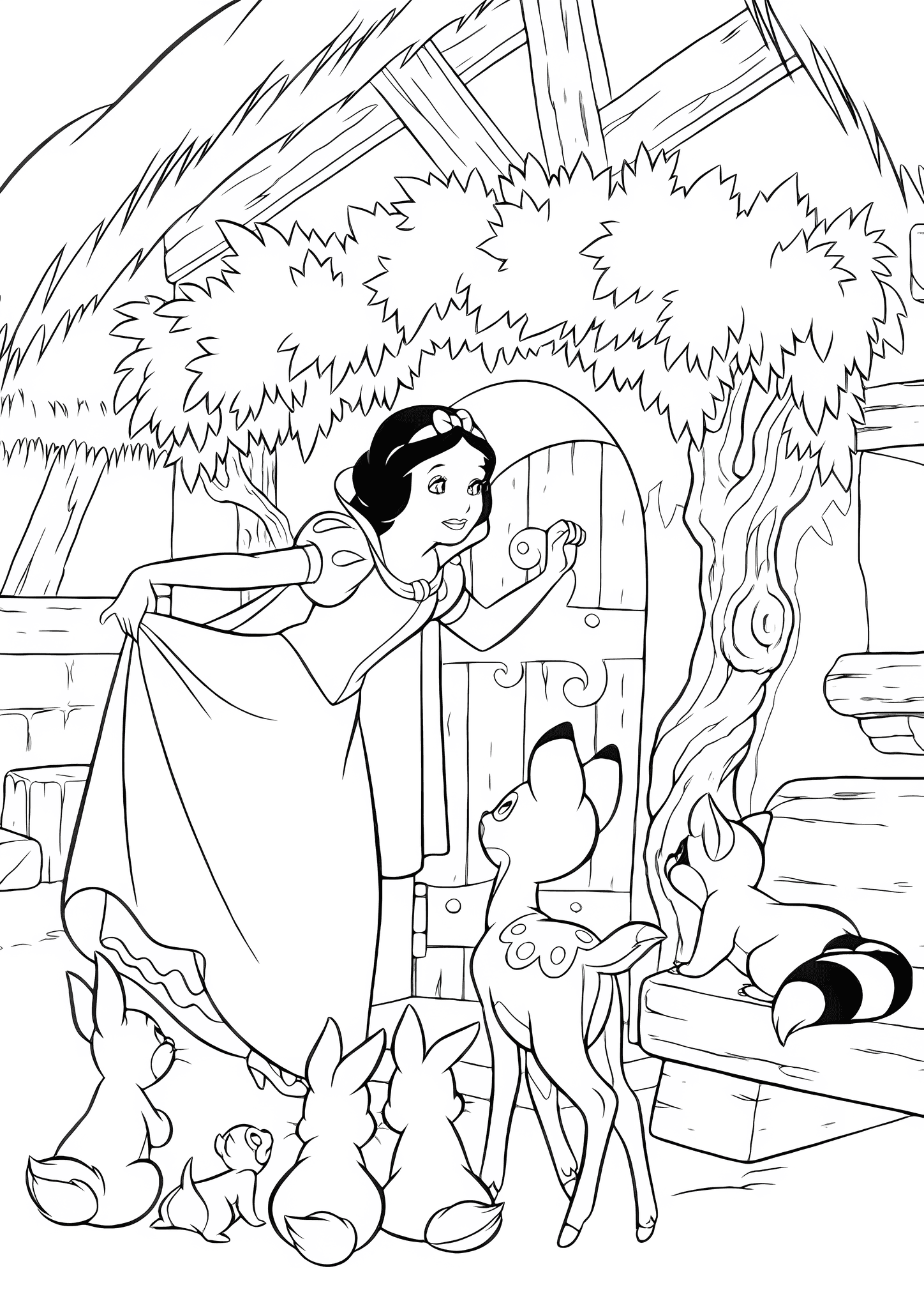Snow White at the Cabin in the Woods