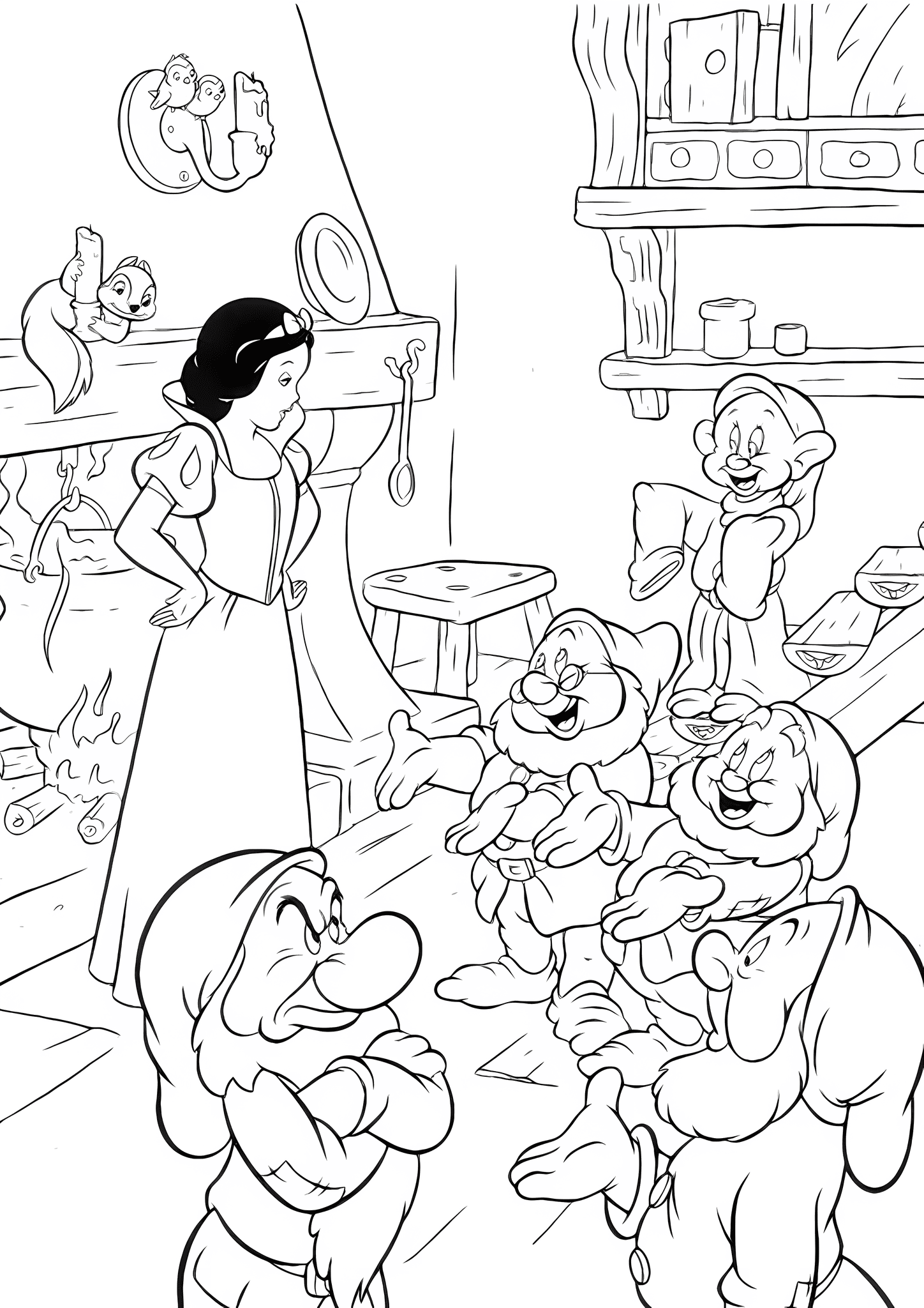 Snow White: Preparing for Lunch