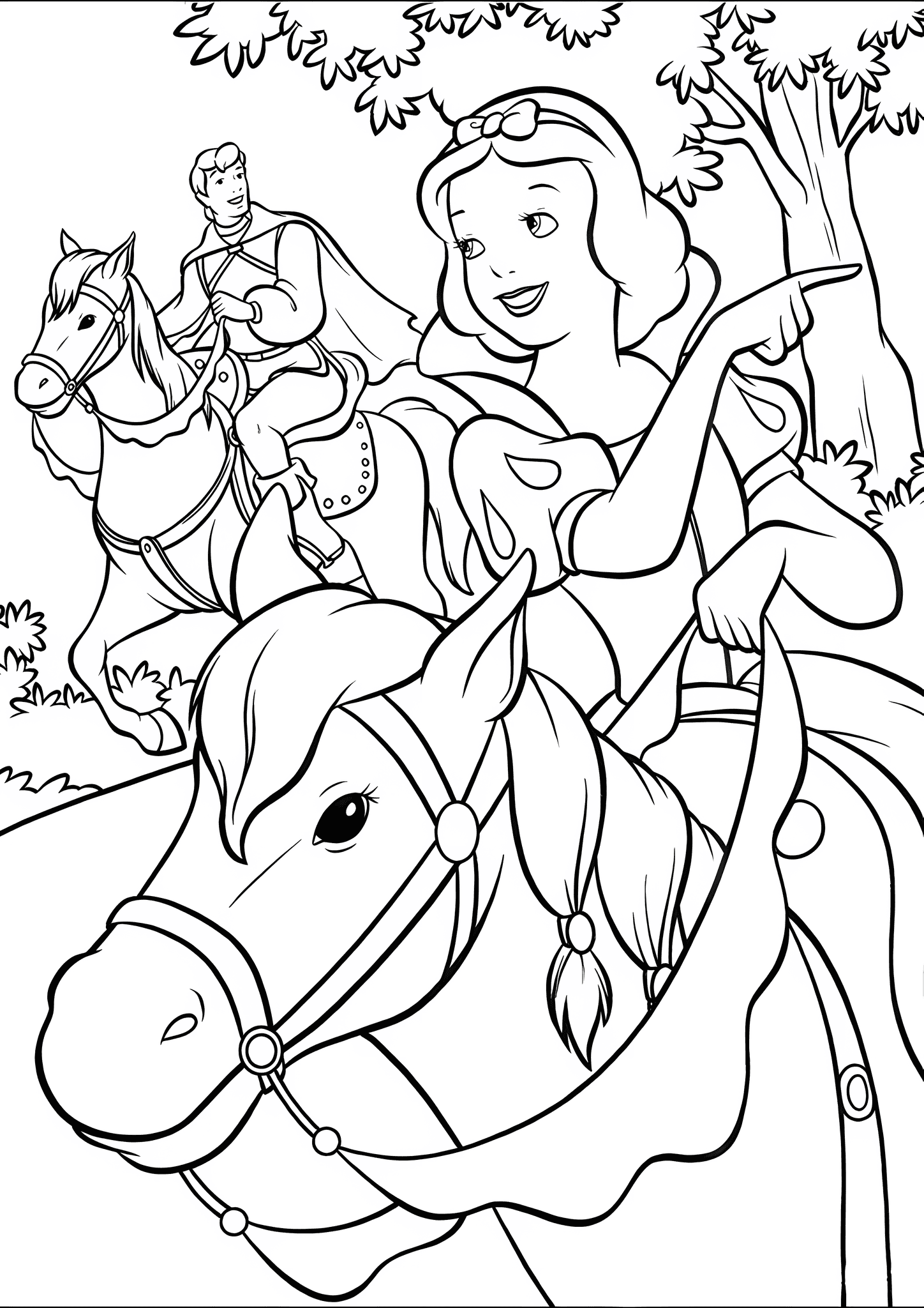 Snow White: Horseback Riding