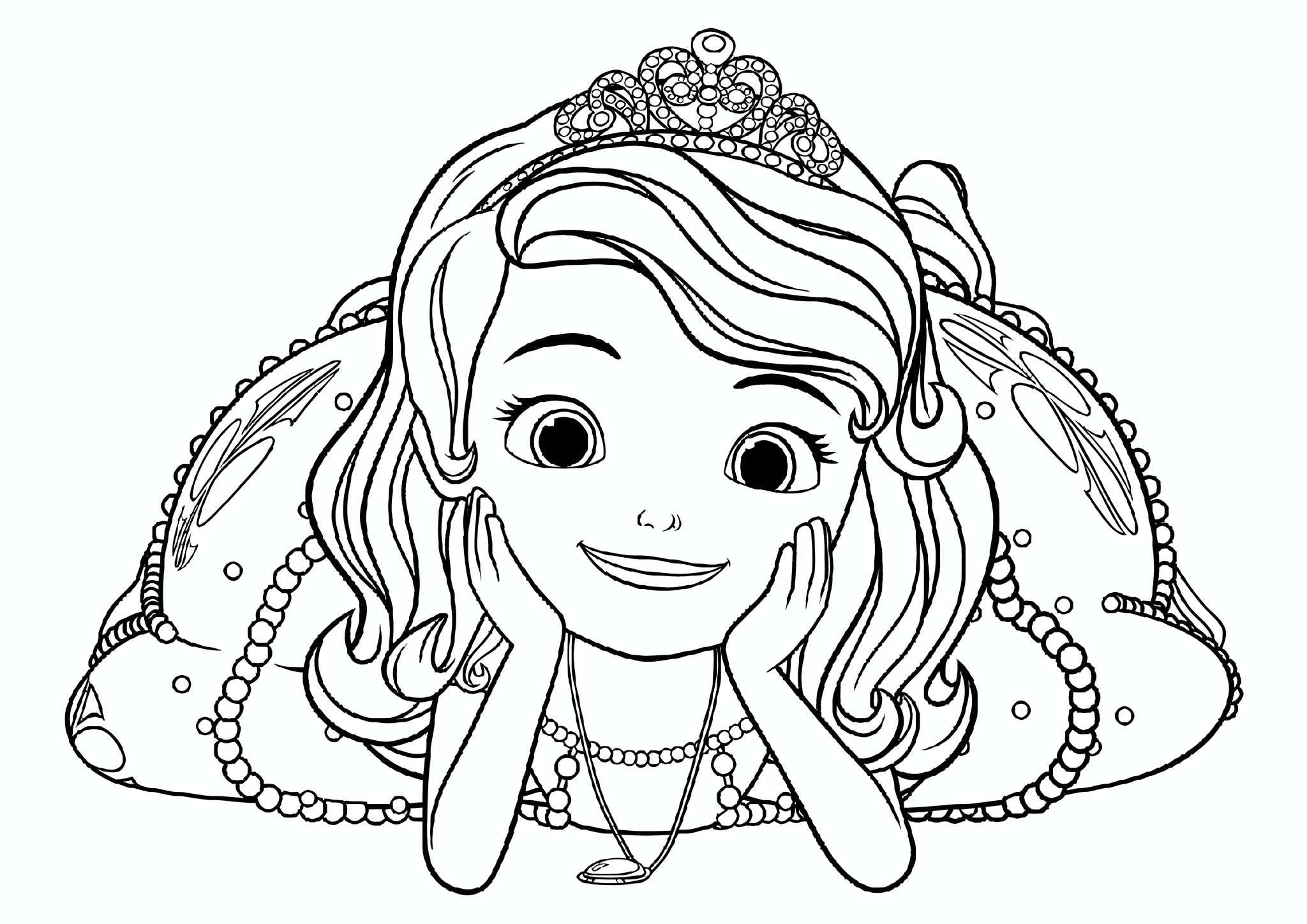 Sofia the First Lies on the Floor