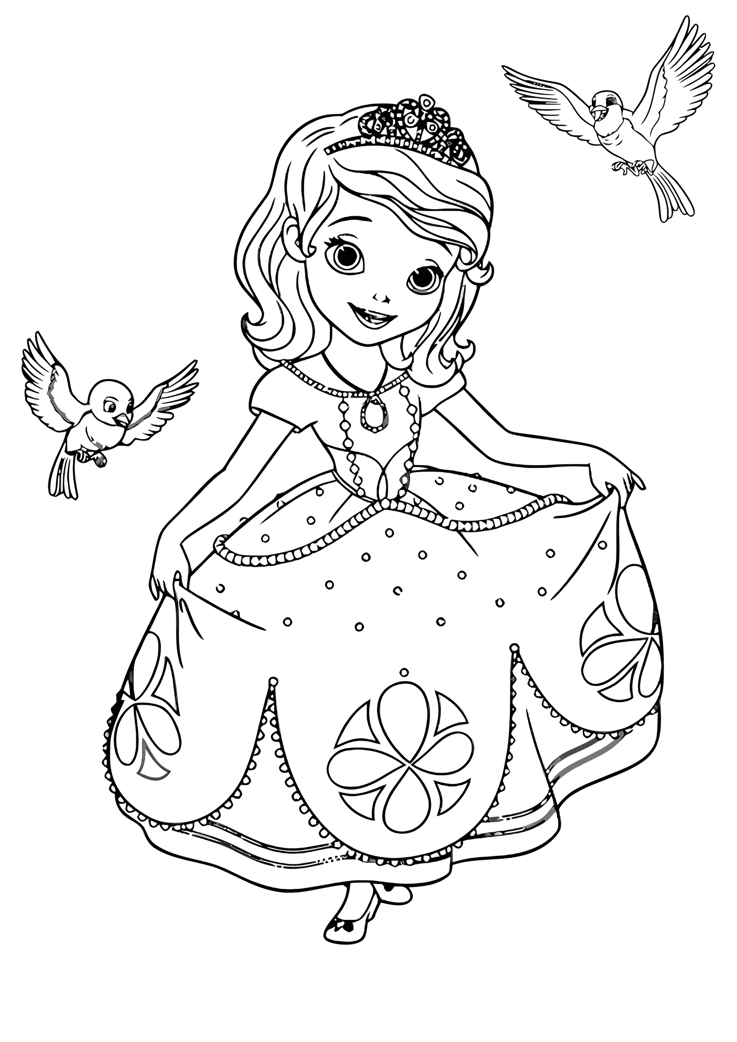 Sofia the First with Birds