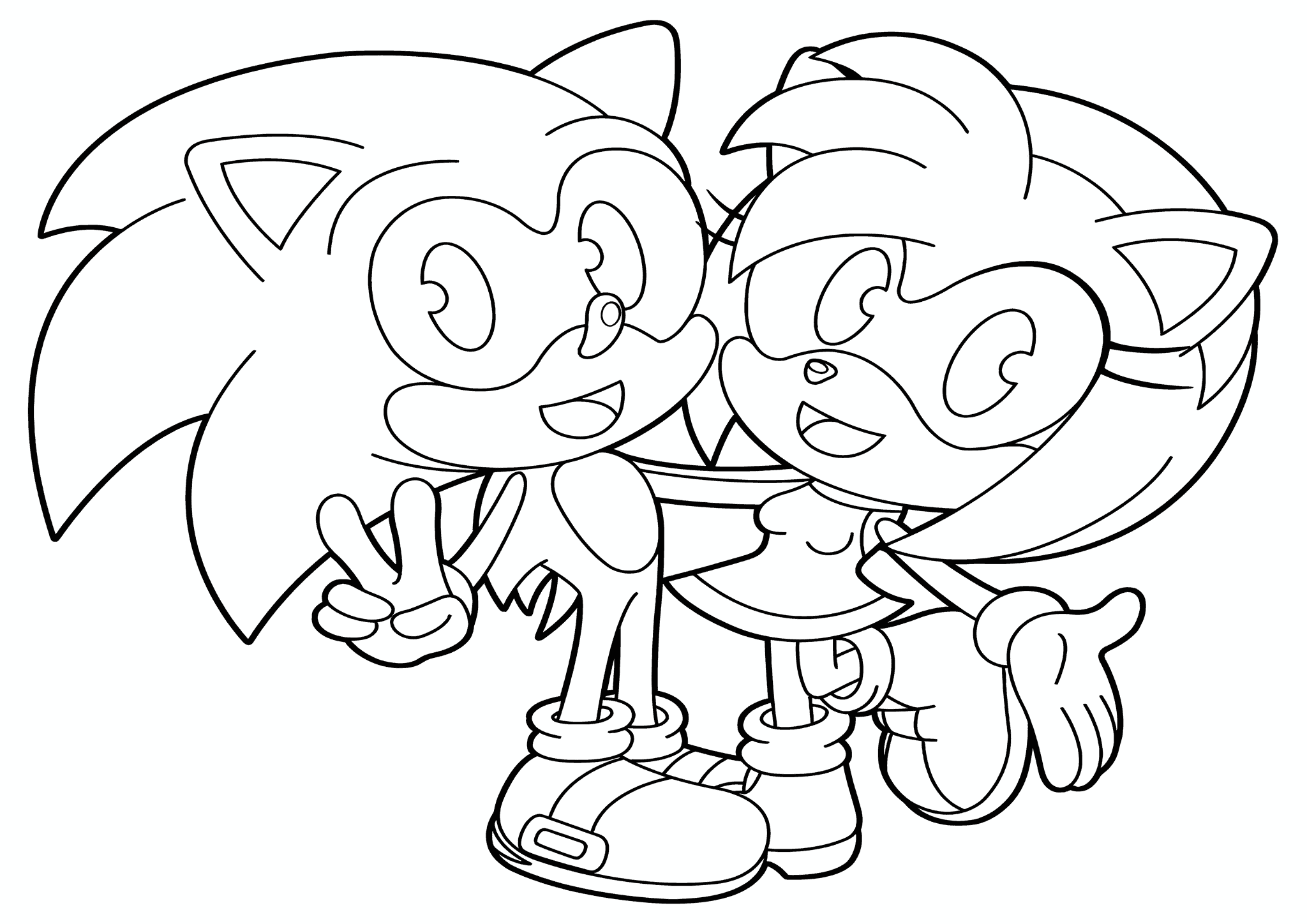 Sonic the Hedgehog and Amy Rose