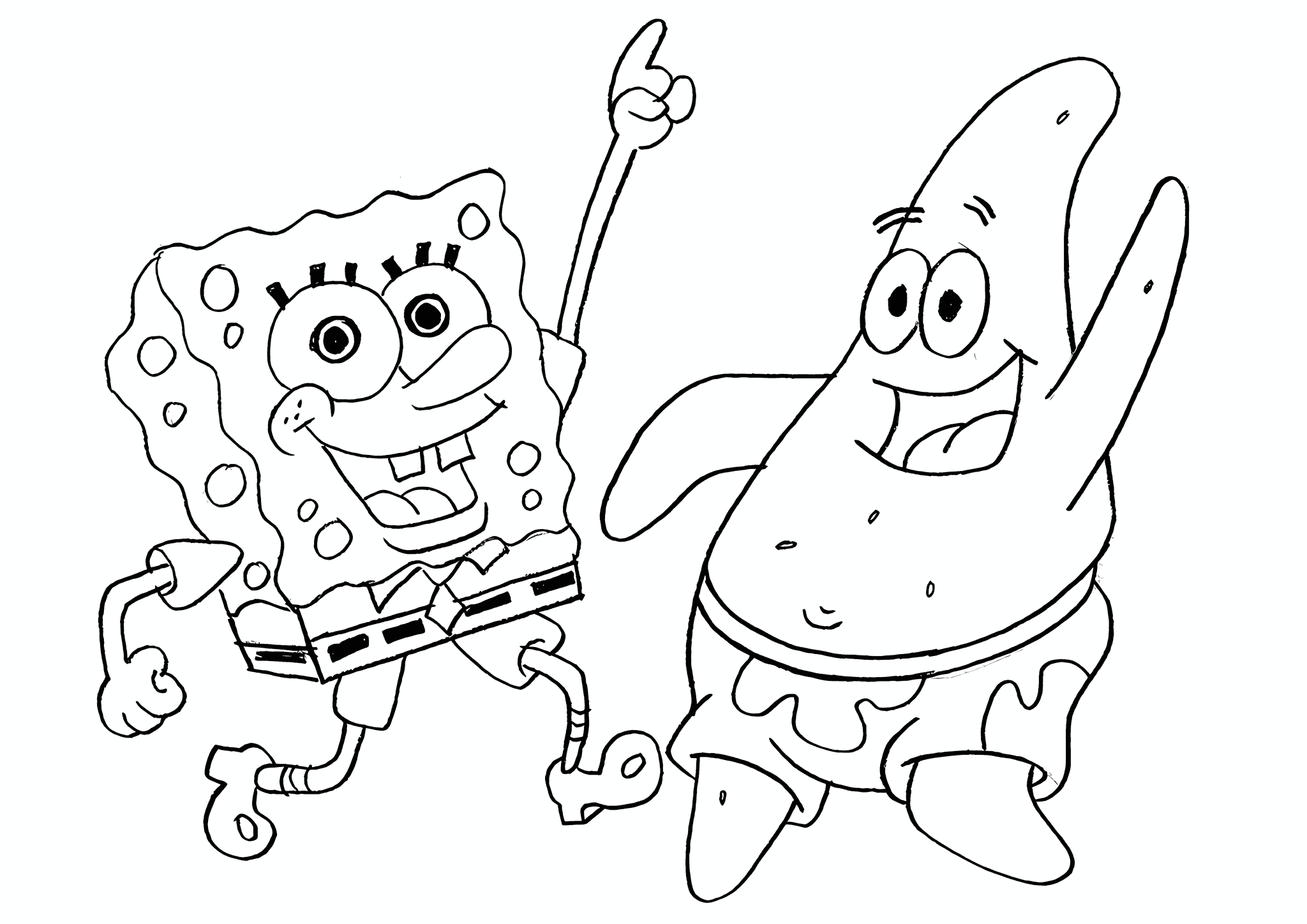 Spongebob Squarepants Dancing with Patrick