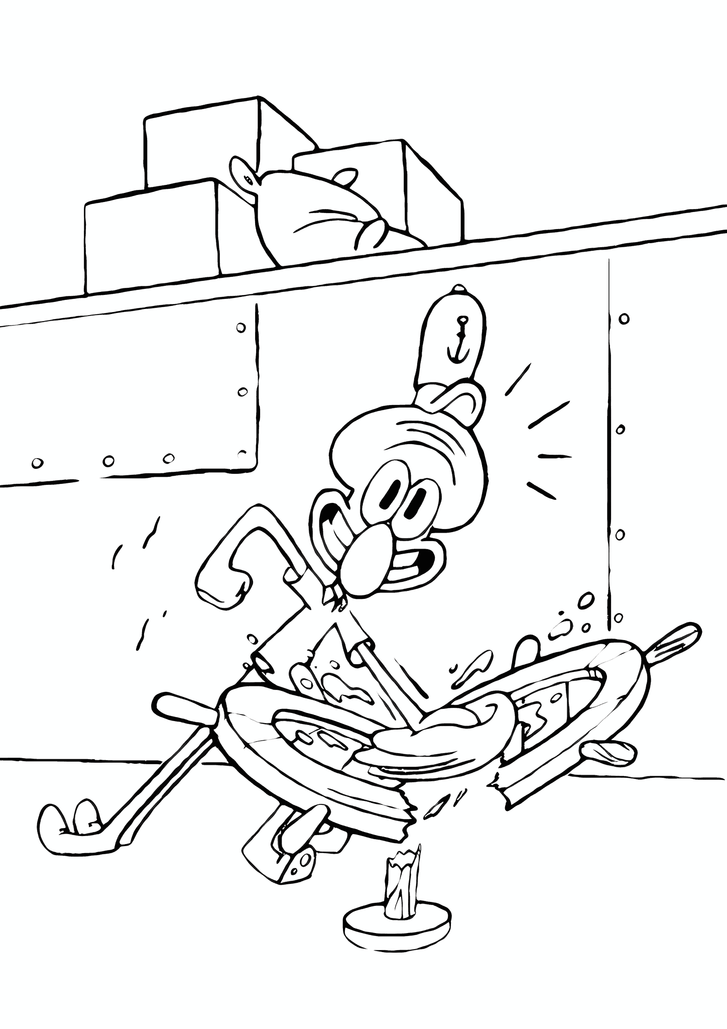 Spongebob: Squidward Tries to Hide His Anger