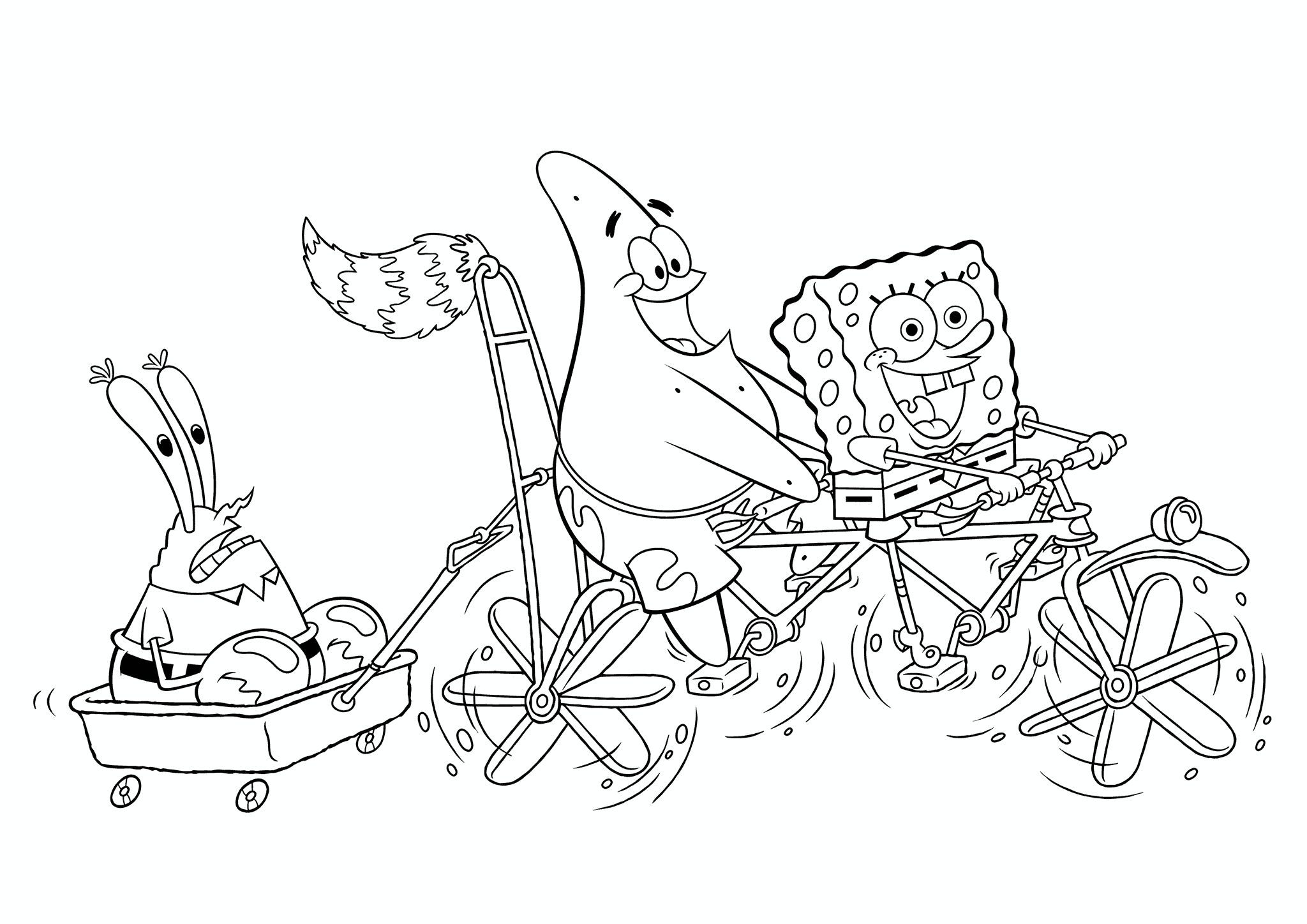 Spongebob and Patrick Took Crabbs for a Ride