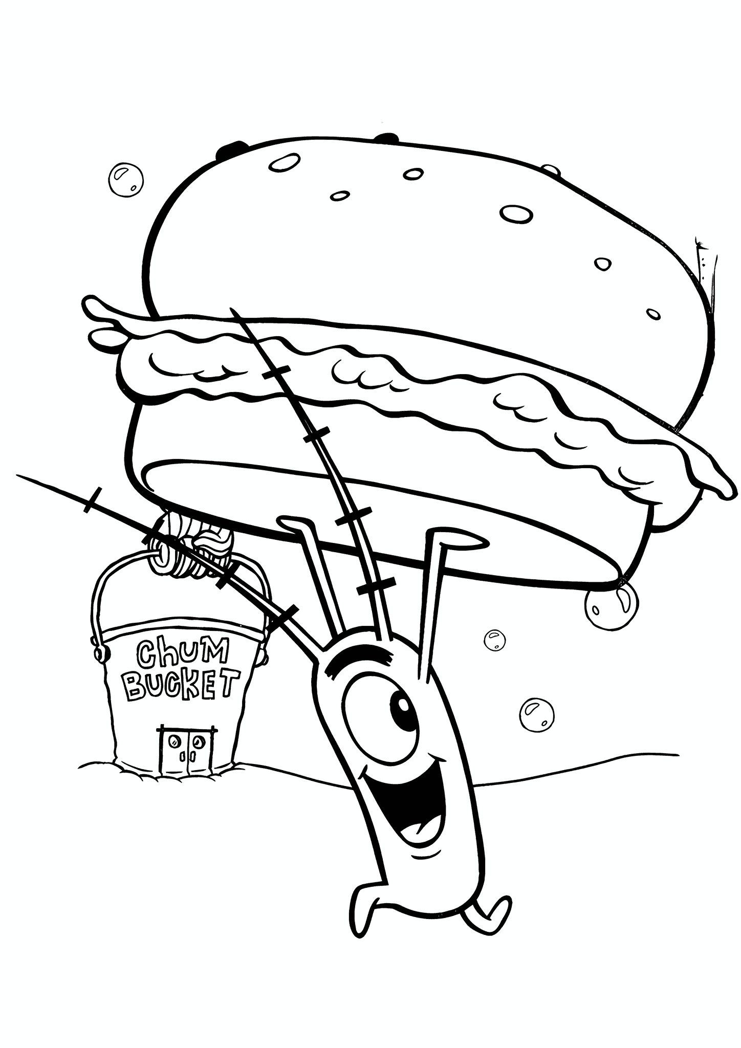 Spongebob: Plankton Stole a Crab Burger