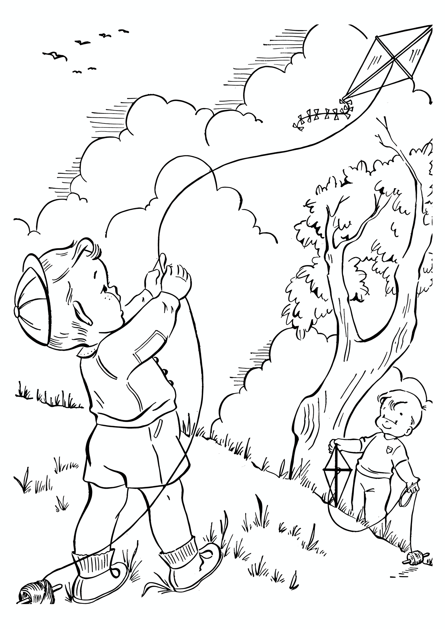 Spring: Guys Are Flying Kites