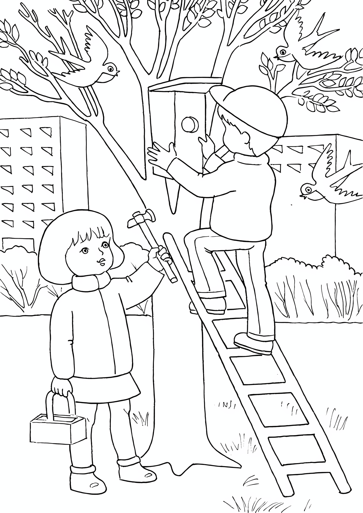 Spring: New Birdhouse