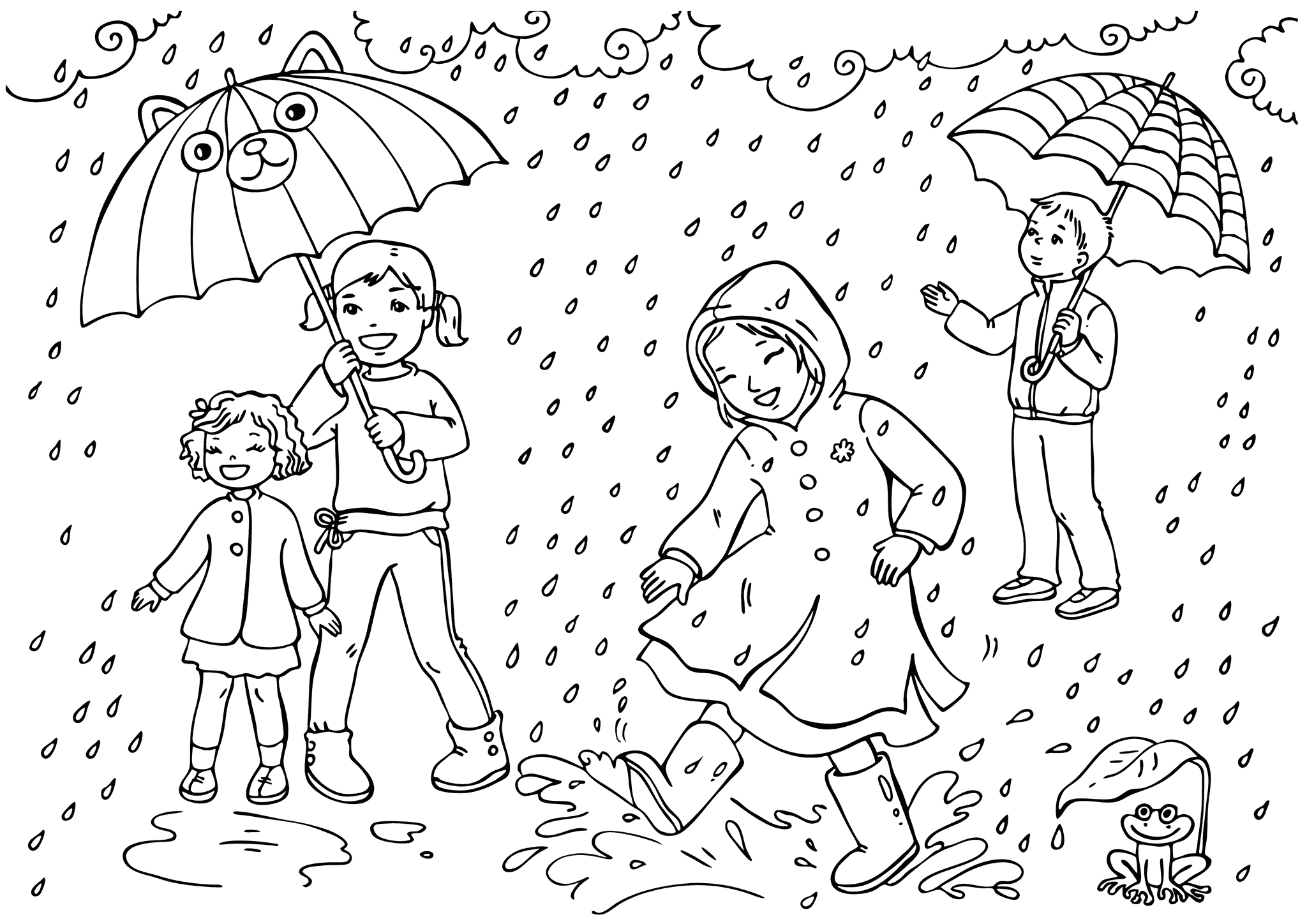 Spring: Guys in the Rain