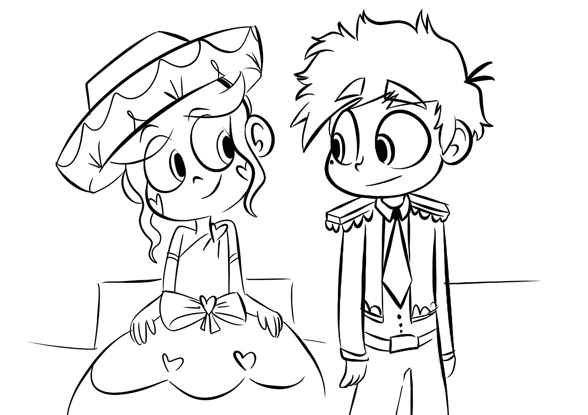 Butterfly and Marco in Costumes