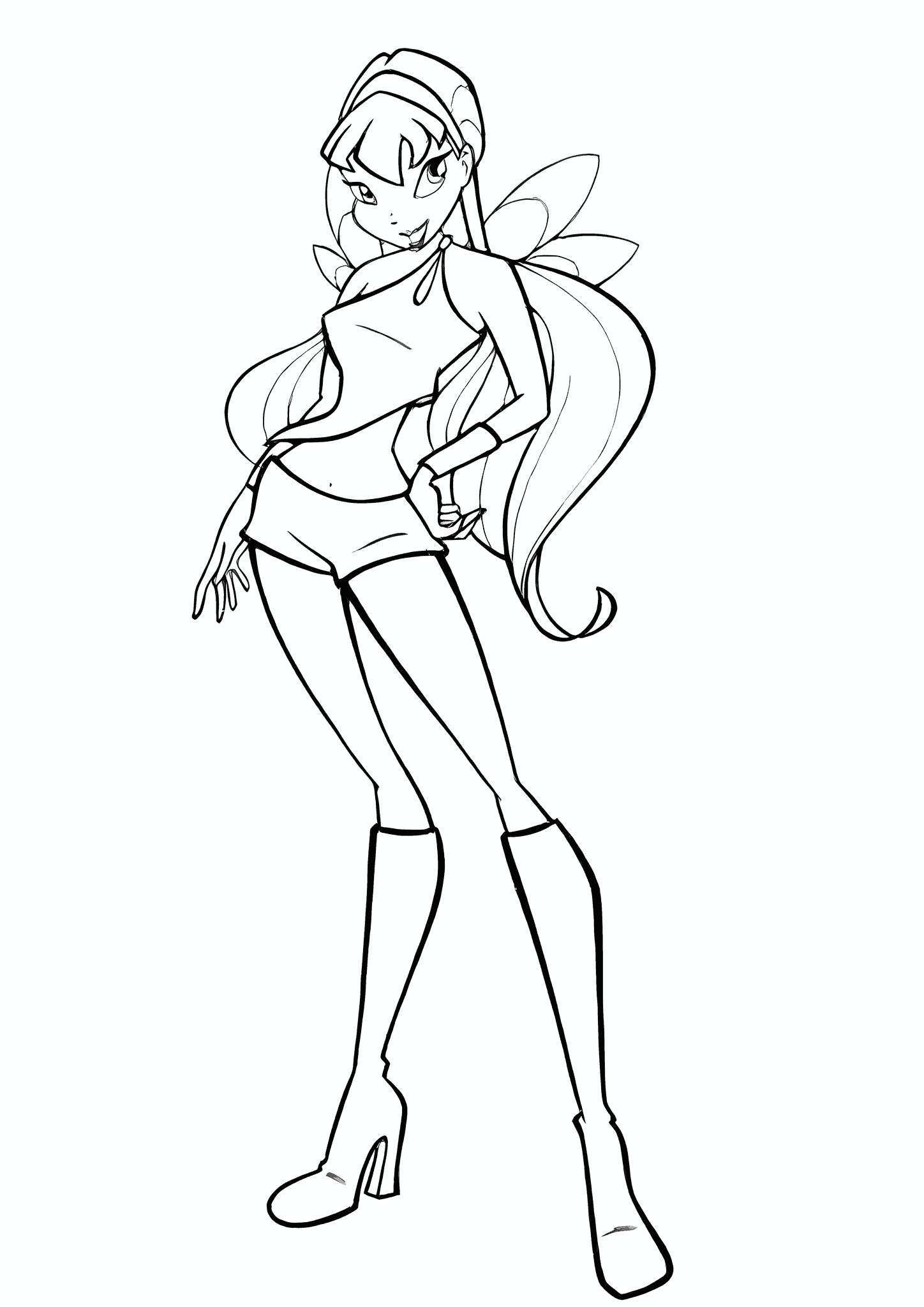 Stella (Winx Club) on the Beach