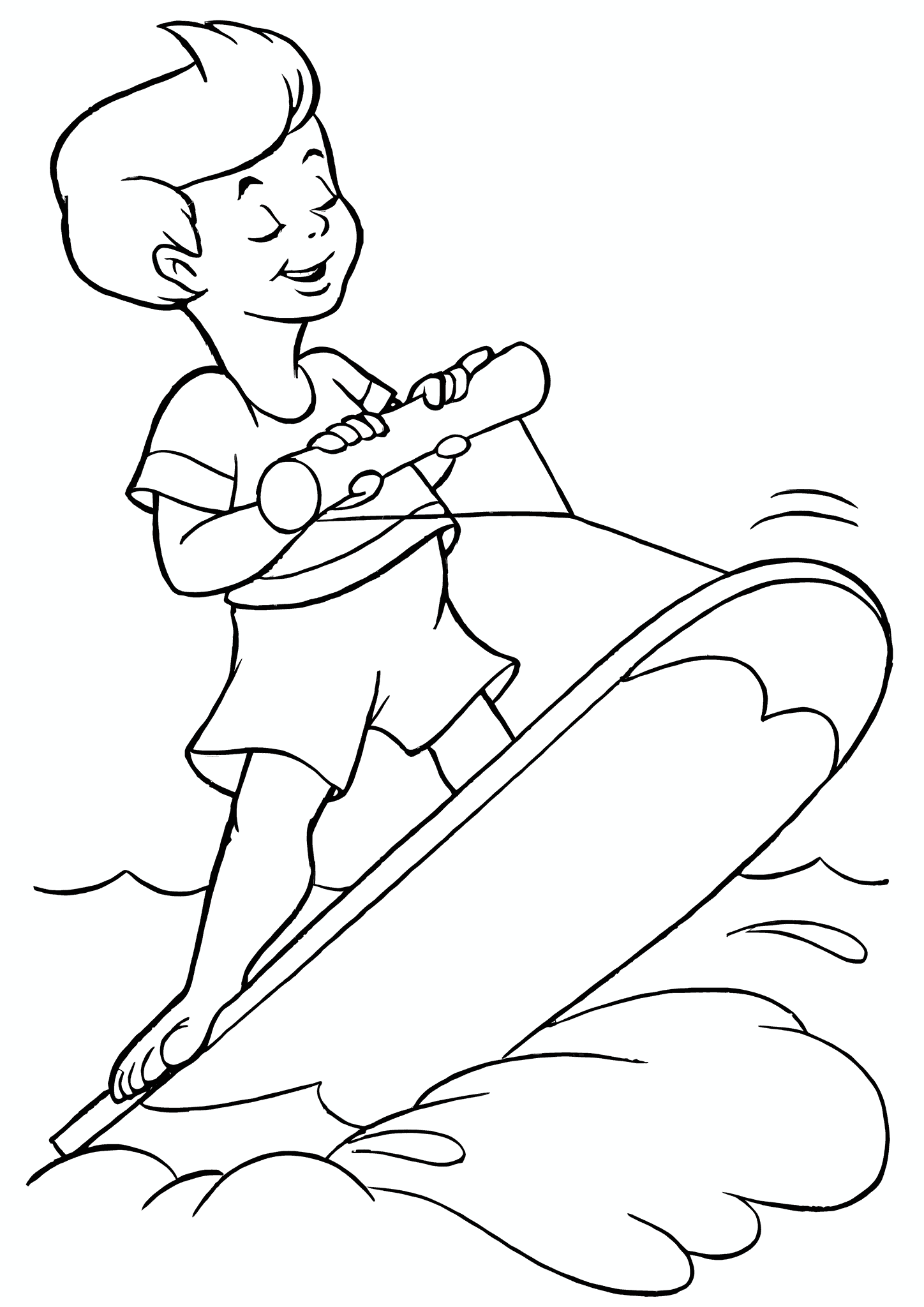 Summer: Boy Surfing