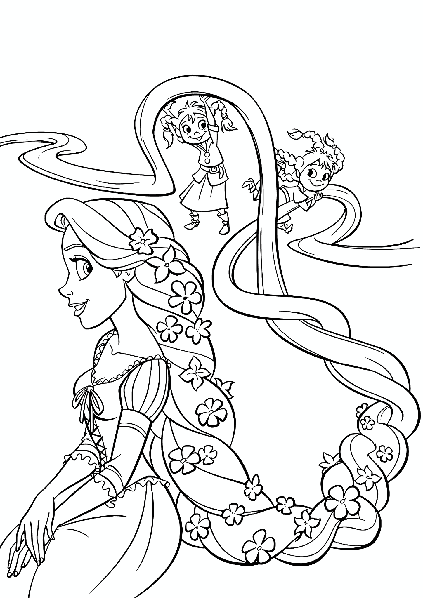 Tangled: Children Playing with Rapunzel’s Scythe