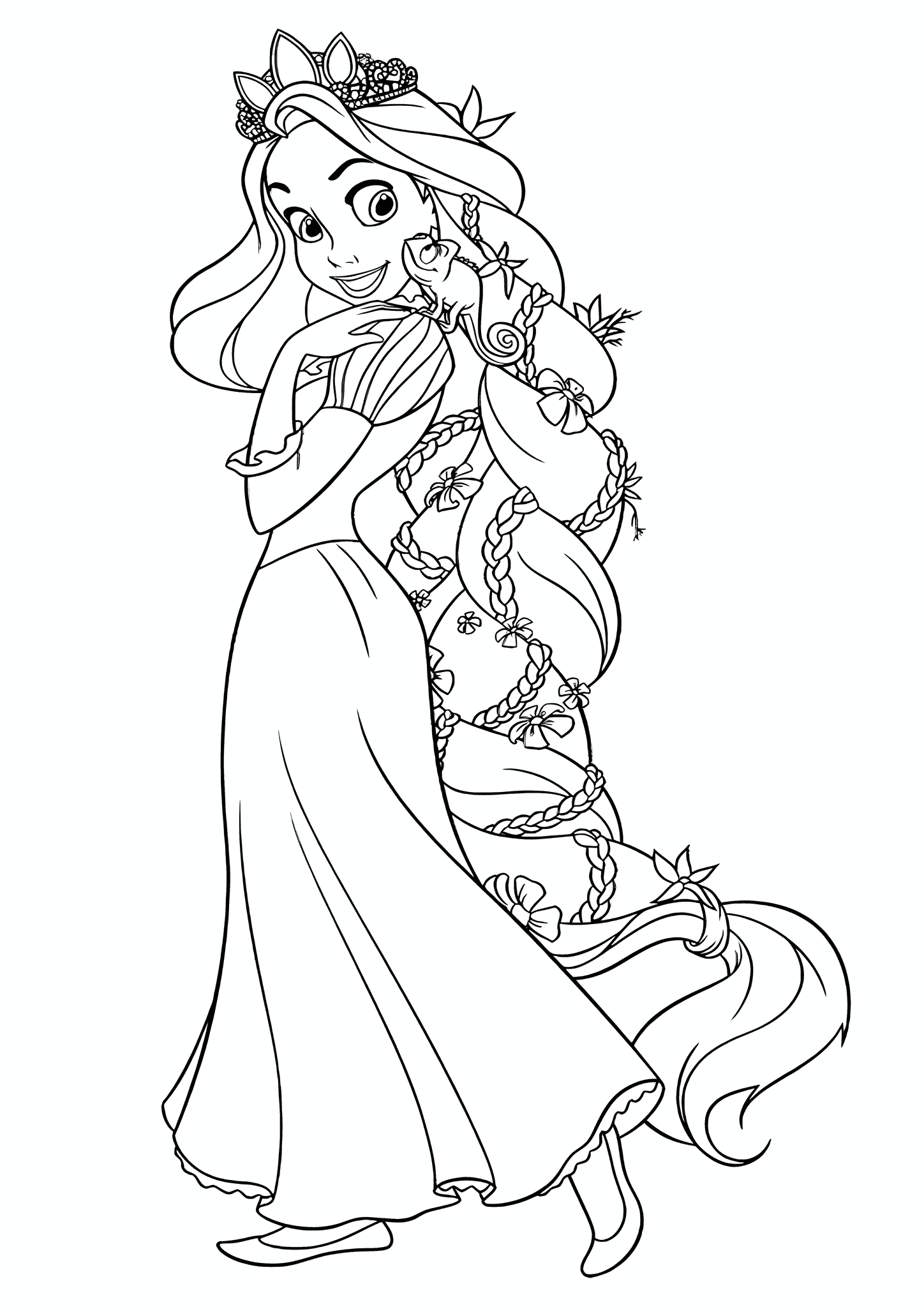 Tangled: Braid with Interwoven Flowers