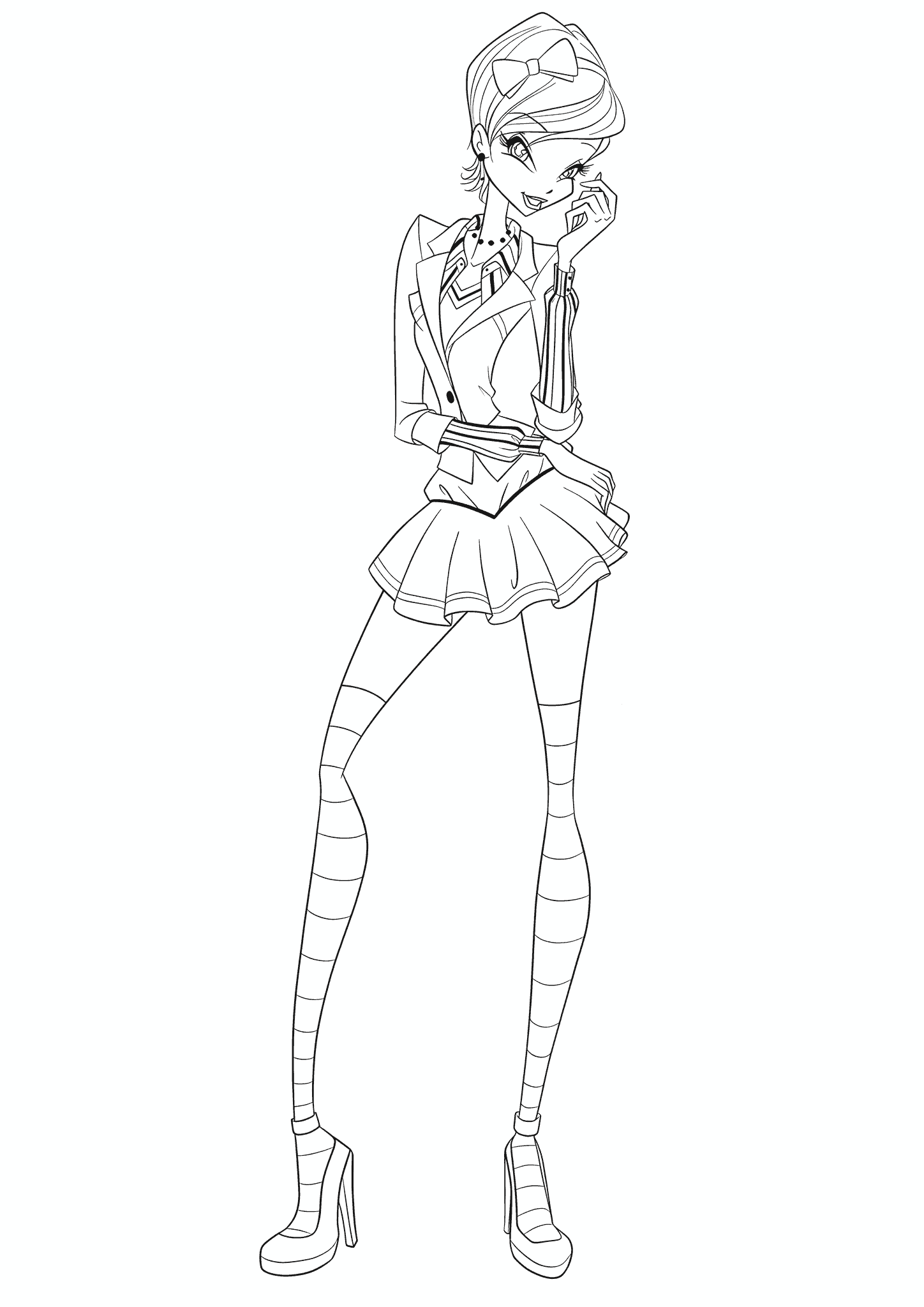 Tecna (Winx Club): School Attire