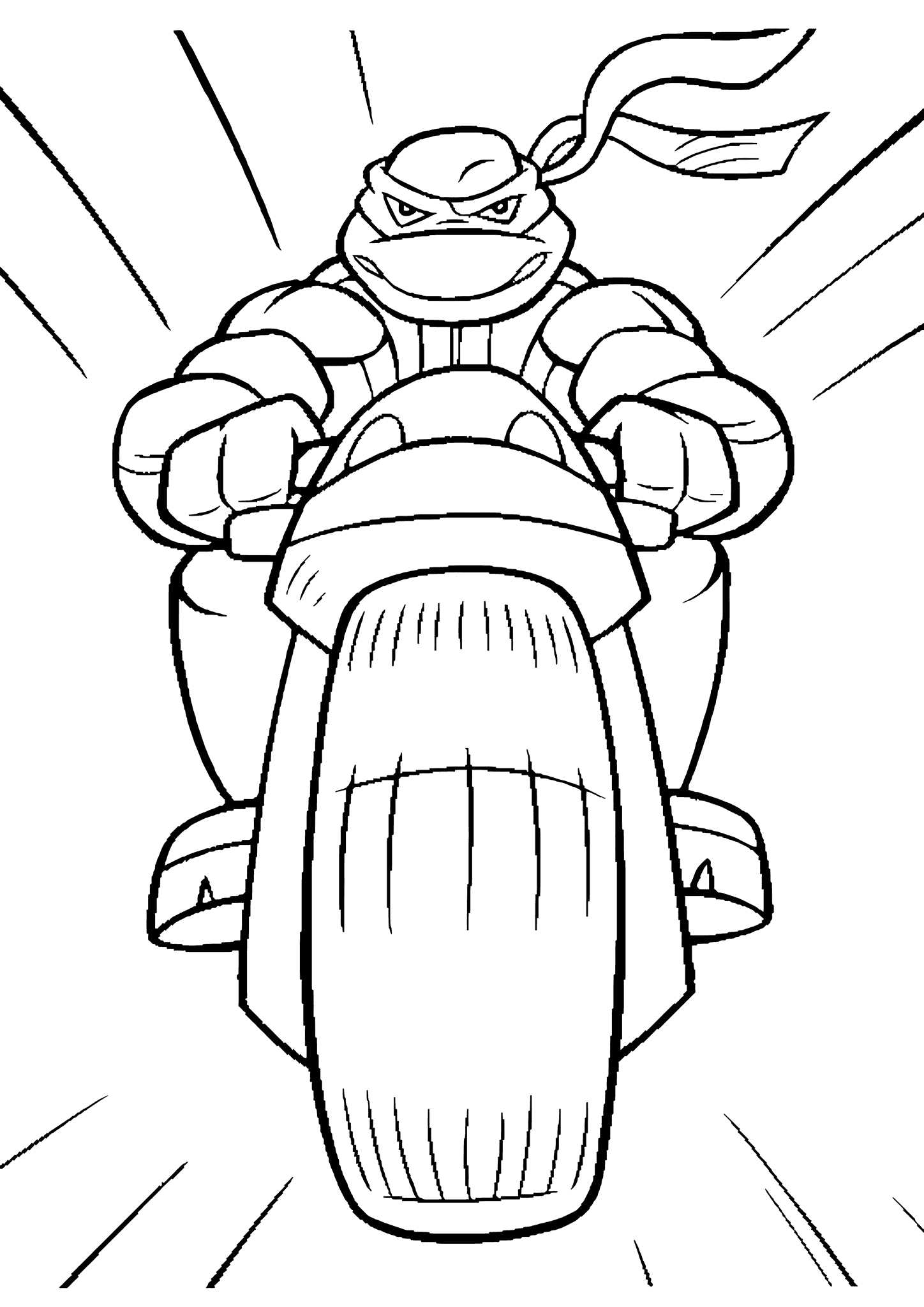 Ninja Turtles: Donatello on a Motorcycle