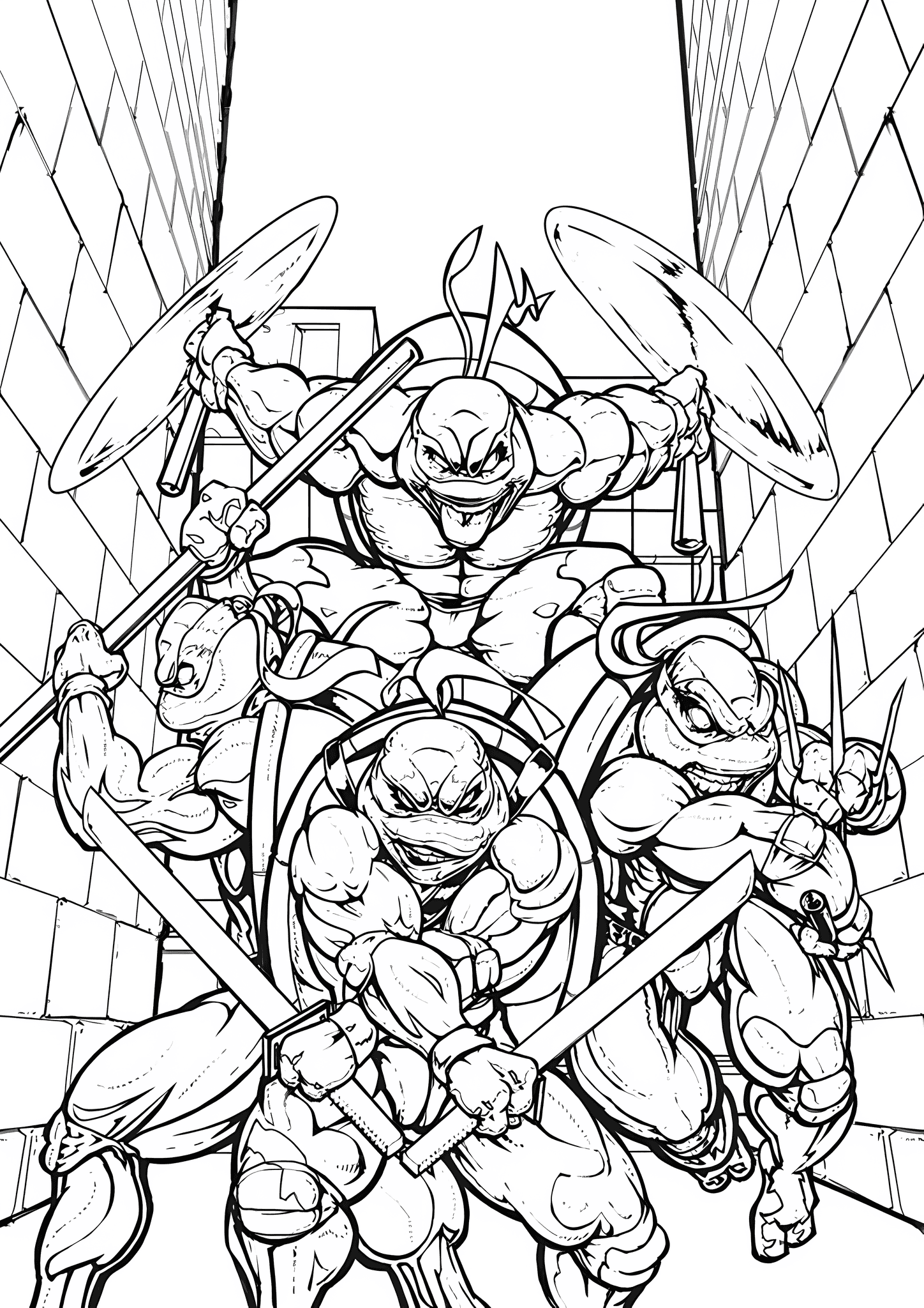 Ninja Turtles in the Alley